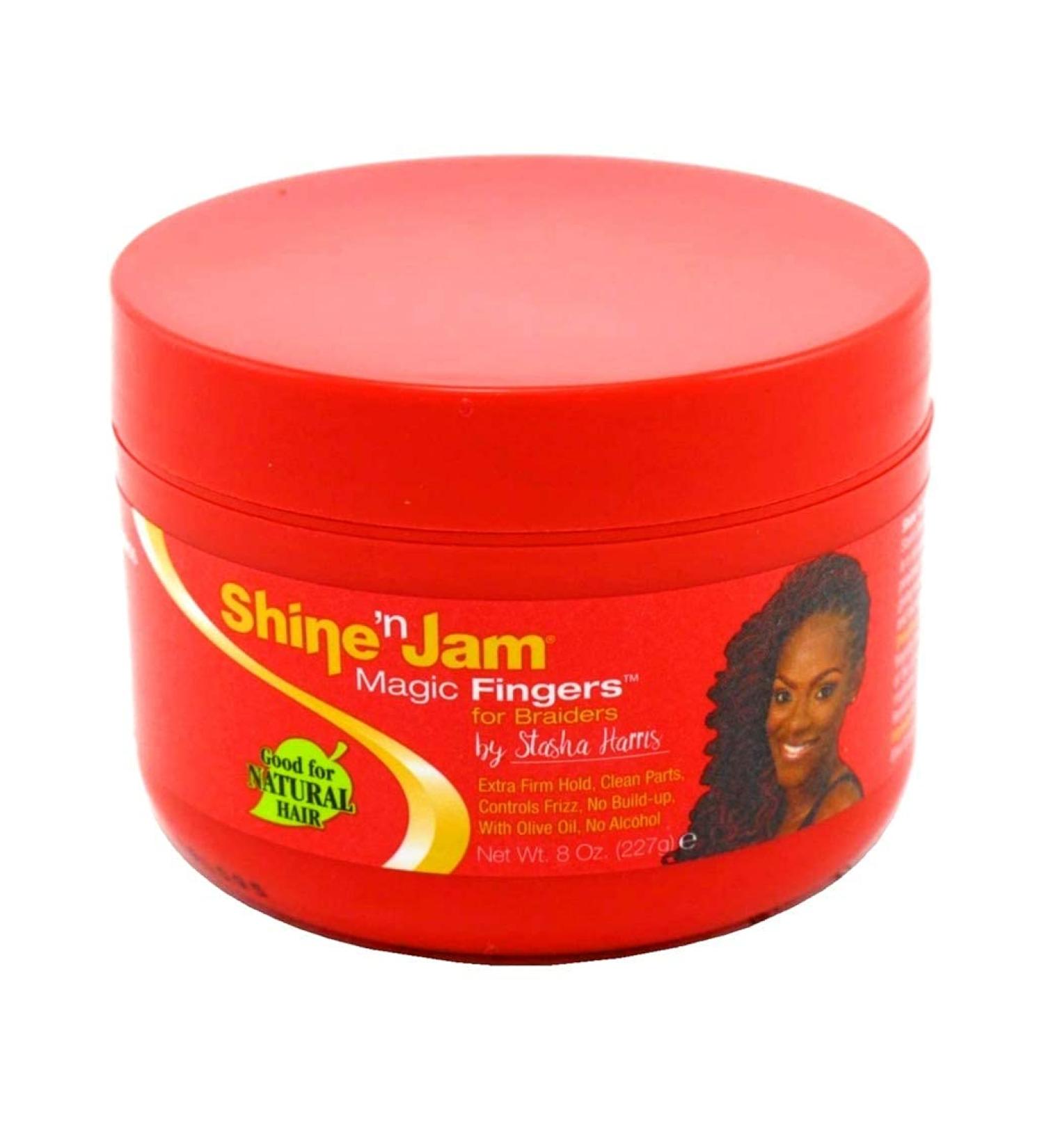 Shine N Jam Magic Fingers Braiders Extra Firm Hold 8oz - No Build-up | Pack of 1 - Buy Online on SooperMarket.com