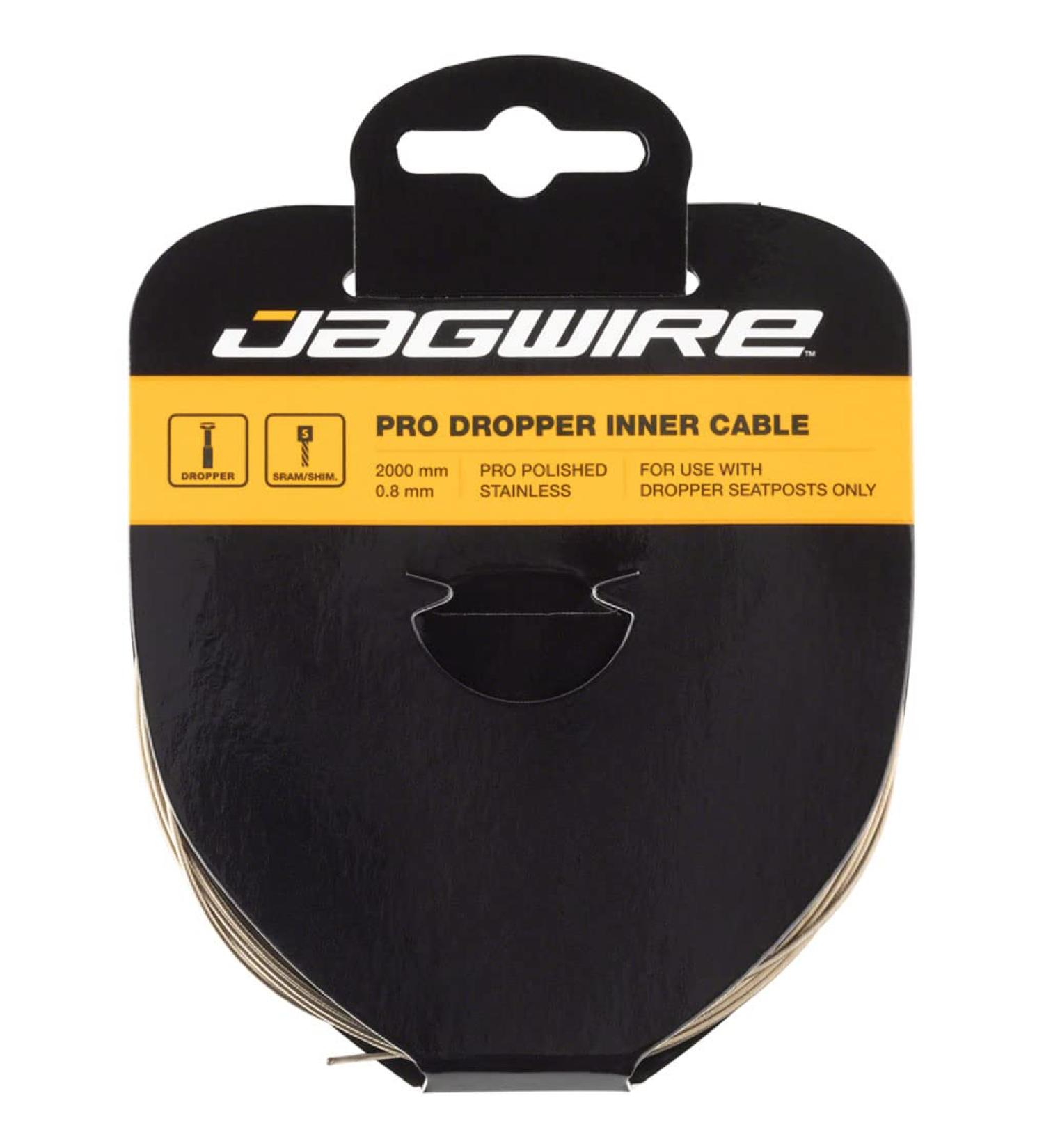 Jagwire Dropper Inner Cable-Pro Stainless-Steel 2000mm Saddle Black - Unisex Adult - One Size - Buy Online on SooperMarket.com