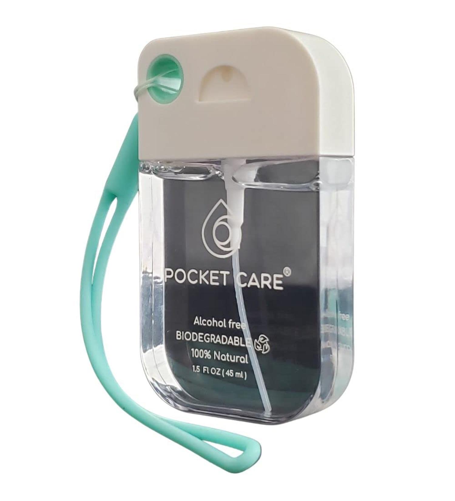 Pocket Care Mint Hand Sanitizer Spray 45ml | Organic & Natural Travel Size Hand Spray | Refreshing Mint Scent - Travel Accessories - Buy Online on SooperMarket.com