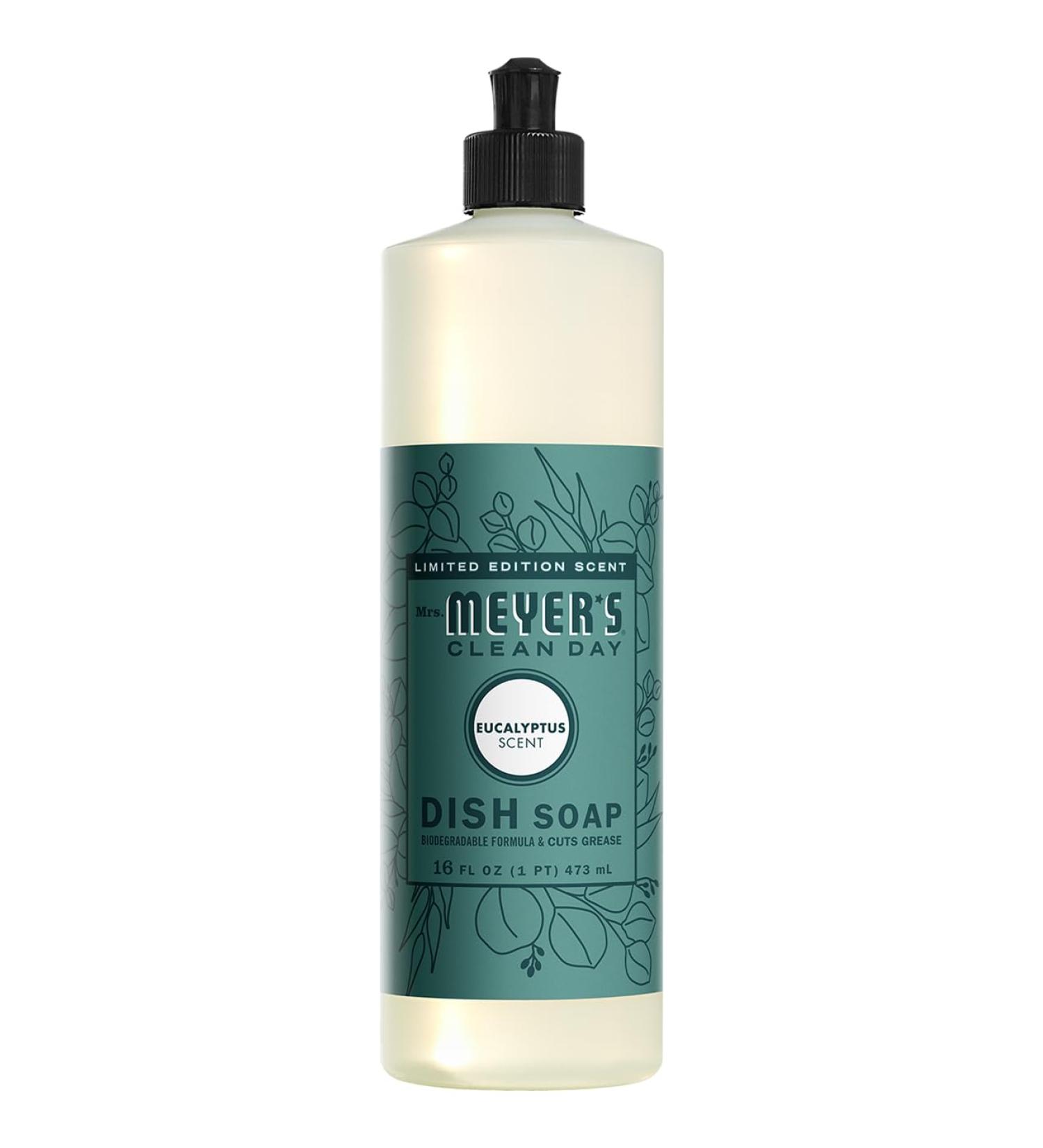 Buy Mrs. Meyer's Clean Day Eucalyptus Dish Soap 16oz | Eco-Friendly & Effective Dish Cleaning - Buy Online on SooperMarket.com