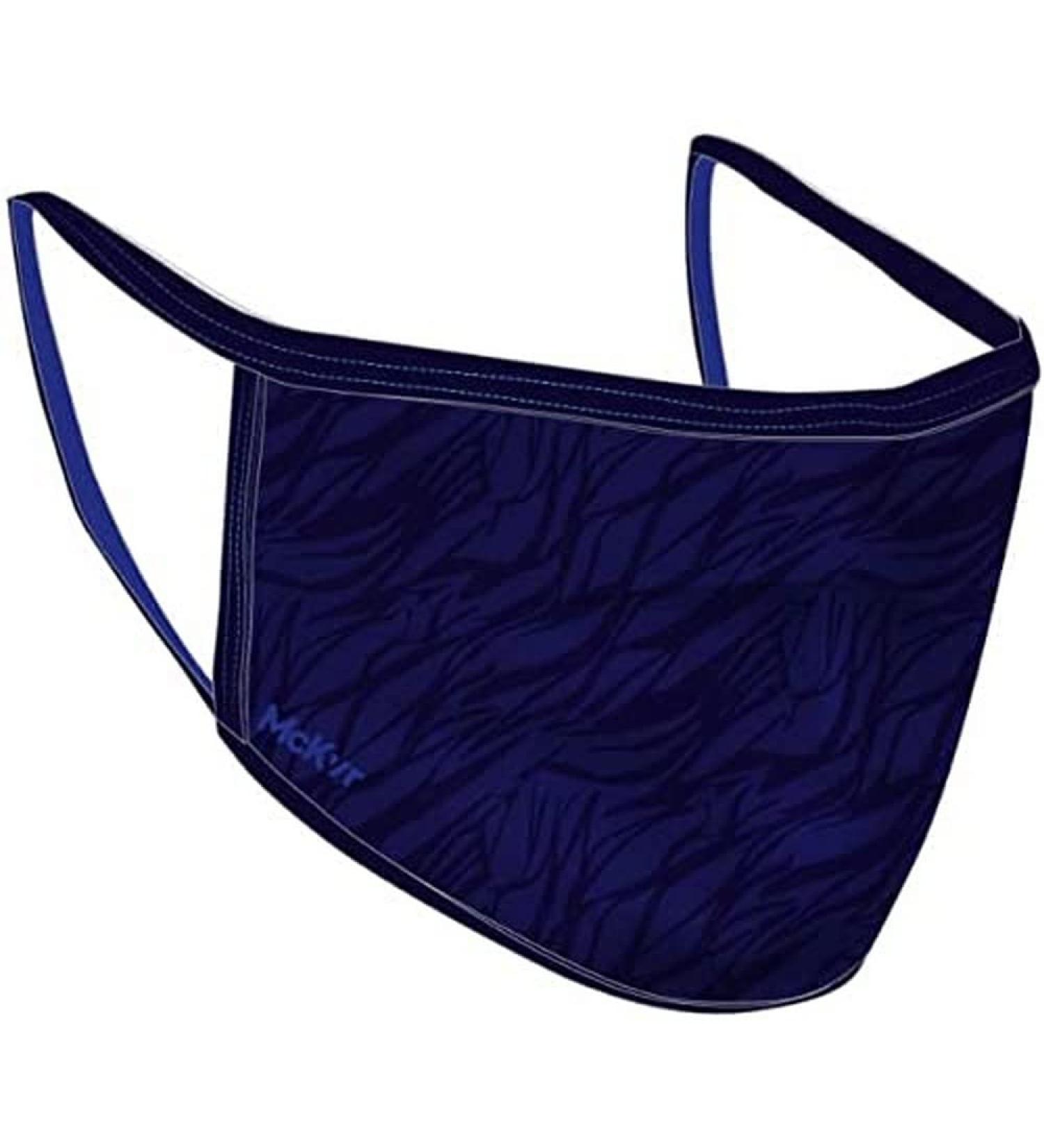 McKvr Adult Washable Protective Face Mask Navy