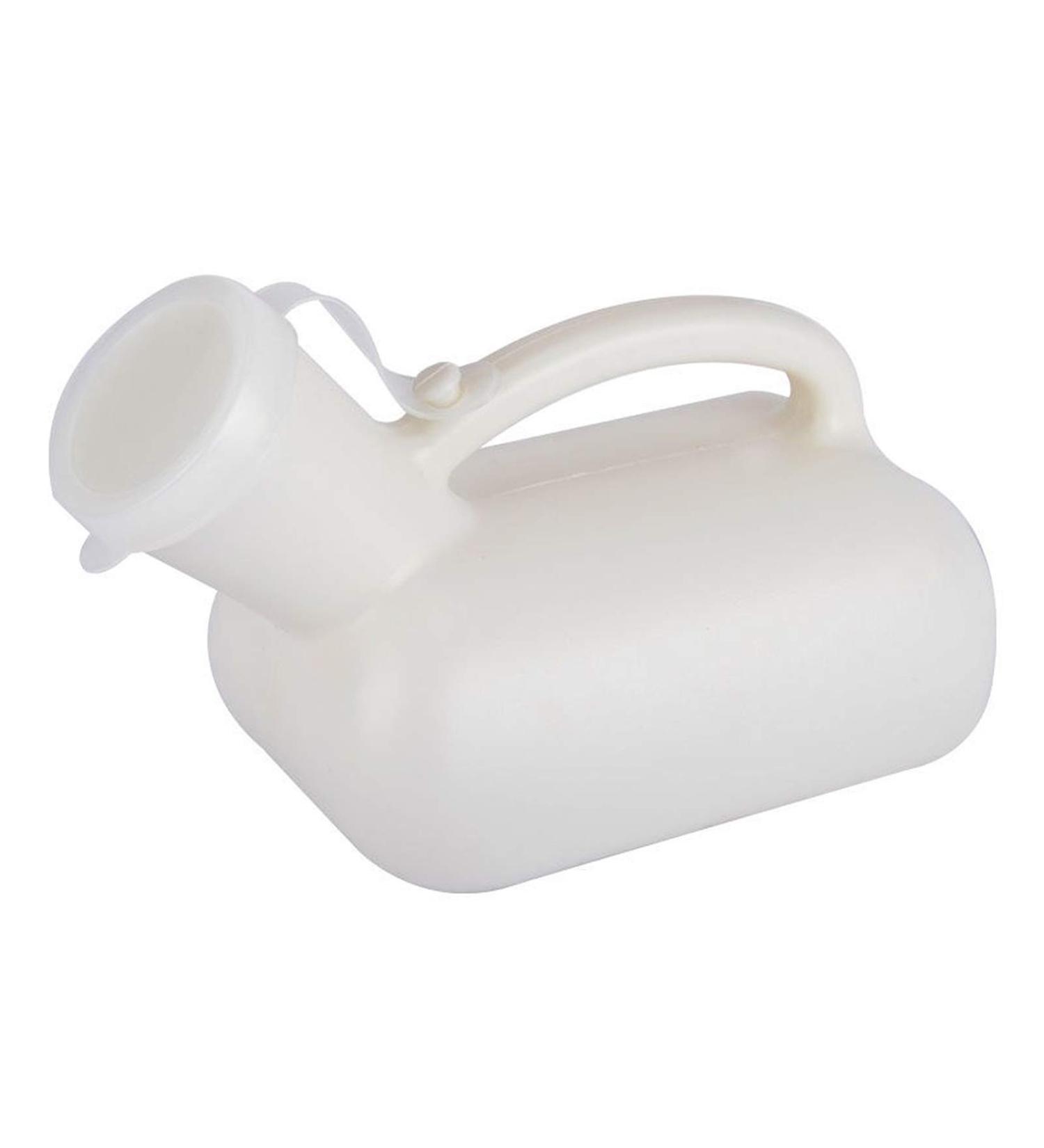 Men's Urinal with Hand held Portable Urine Cup Urinals for Men Thick Firm Portable Urinal Urine Collection(White) - Buy Online on SooperMarket.com
