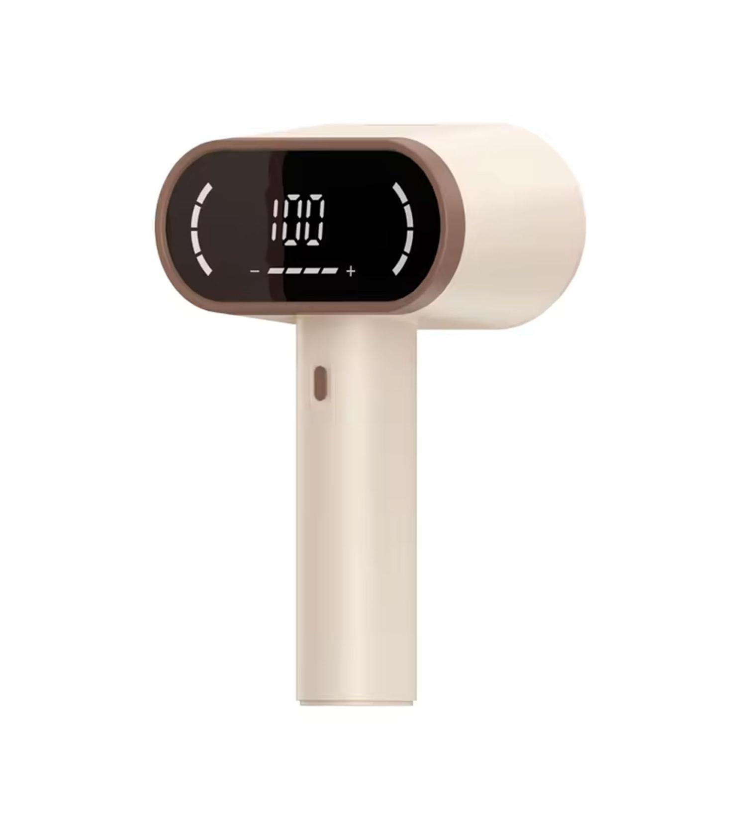 Rechargeable Lint Shaver - Dual Motor Fabric Defuzzer with 12-Leaf Blades Digital Display & 4 Speeds for Clothes & Sofas (Cream - Buy Online on SooperMarket.com