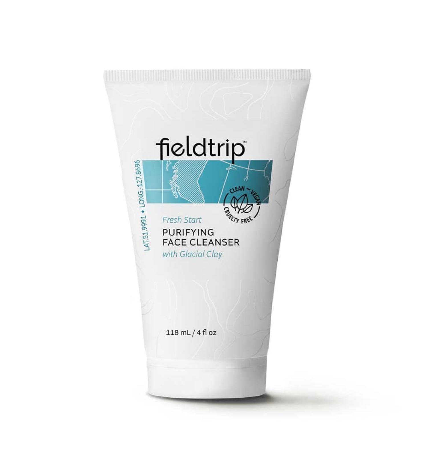 Fieldtrip Fresh Start Purifying Face Cleanser with Glacial Clay - 4 fl oz | Cleanse & Refresh Skin | Shop Internationally - Buy Online on SooperMarket.com