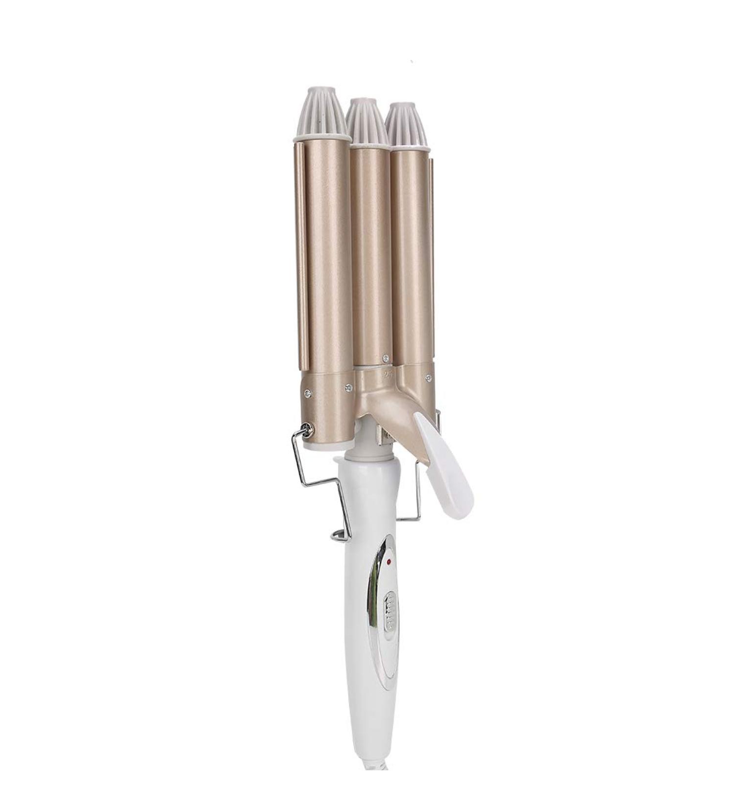 3 Barrels Curling Iron | Fast Heating Hair Waver & Crimper - 25mm Hair Curler Tool for Gorgeous Waves | International Shipping Available - Buy Online on SooperMarket.com