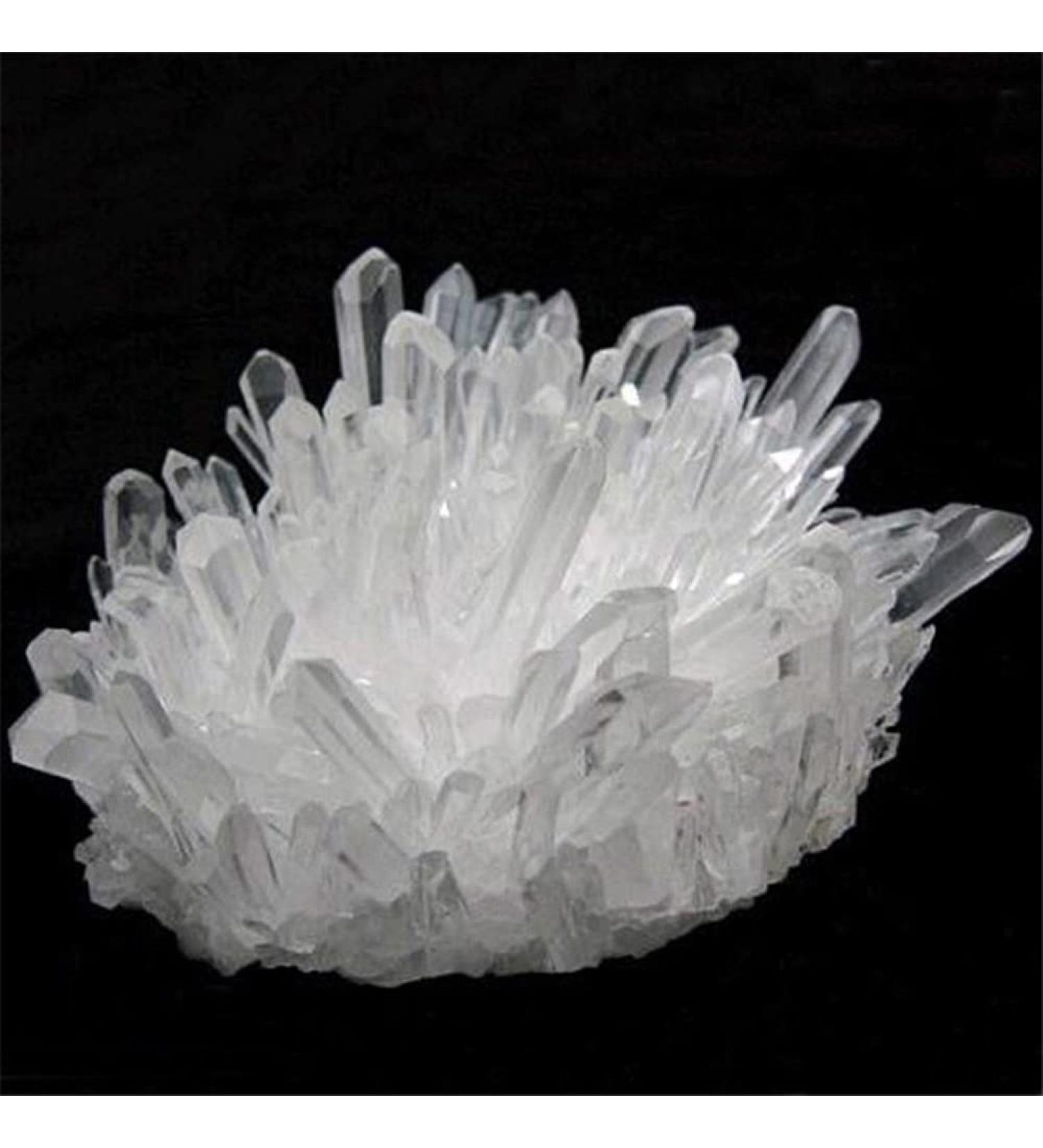 TKBMLHNE Room Decoration Natural Crystal Cluster Raw Quartz White Stones Crystal Point Specimen Home Decoration Raw Crystals NaturalReiki Decoration (Size : 400-450g)