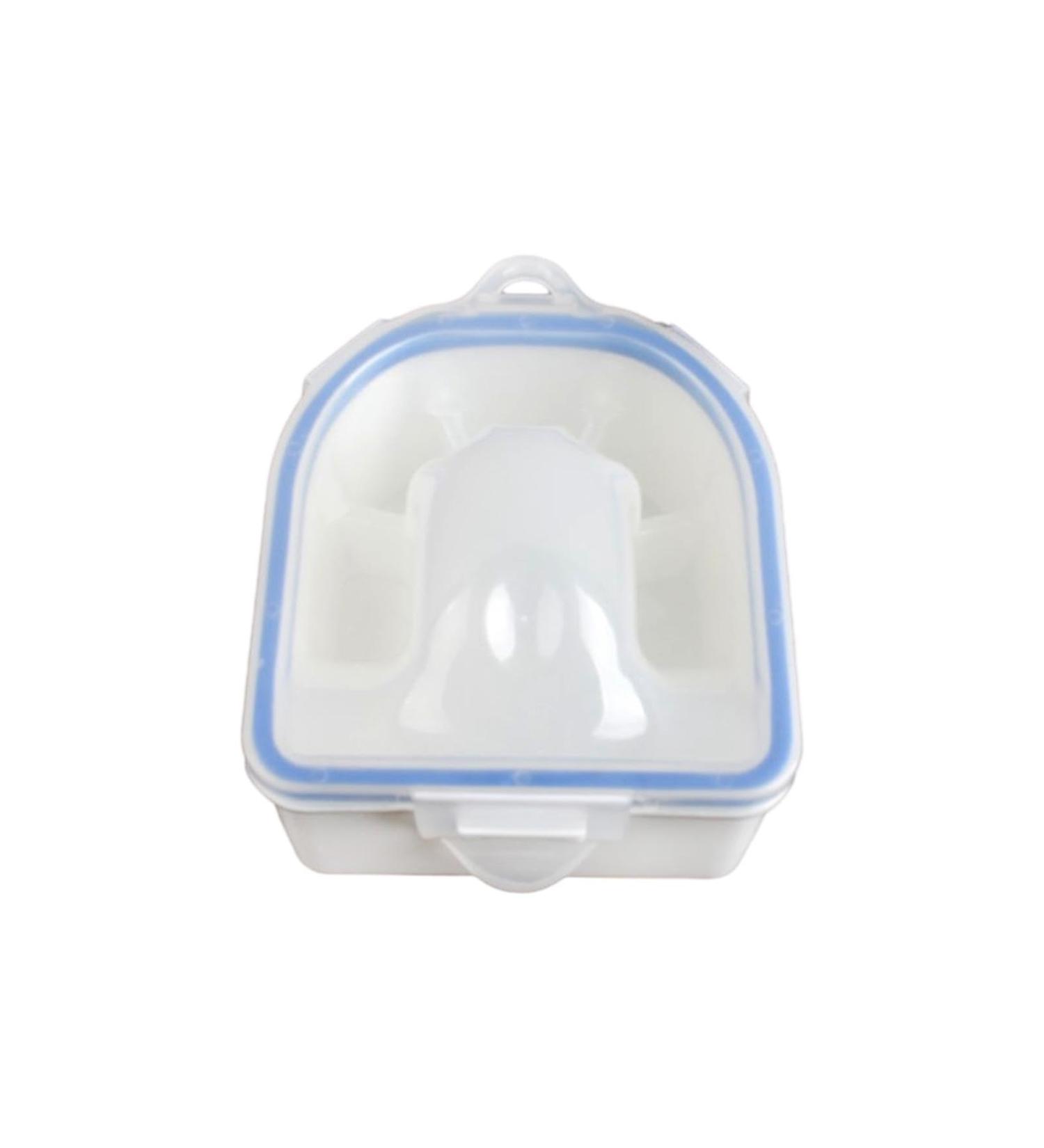 Harilla Professional Nail Soaking Bowl Nail Art Tool Thickened Double Layer Gel Nail Polish Remover Bowl for Nails Spa Blue - Buy Online on SooperMarket.com