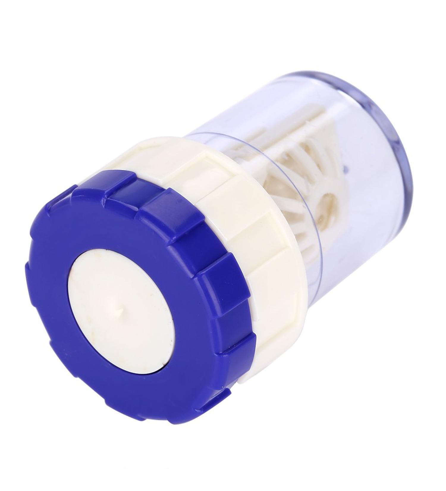 Portable Contact Lens Cleaner - Mini Washing Tank with Cute Bag - Easy Travel Turbine Cleaner (Blue) - Buy Online on SooperMarket.com