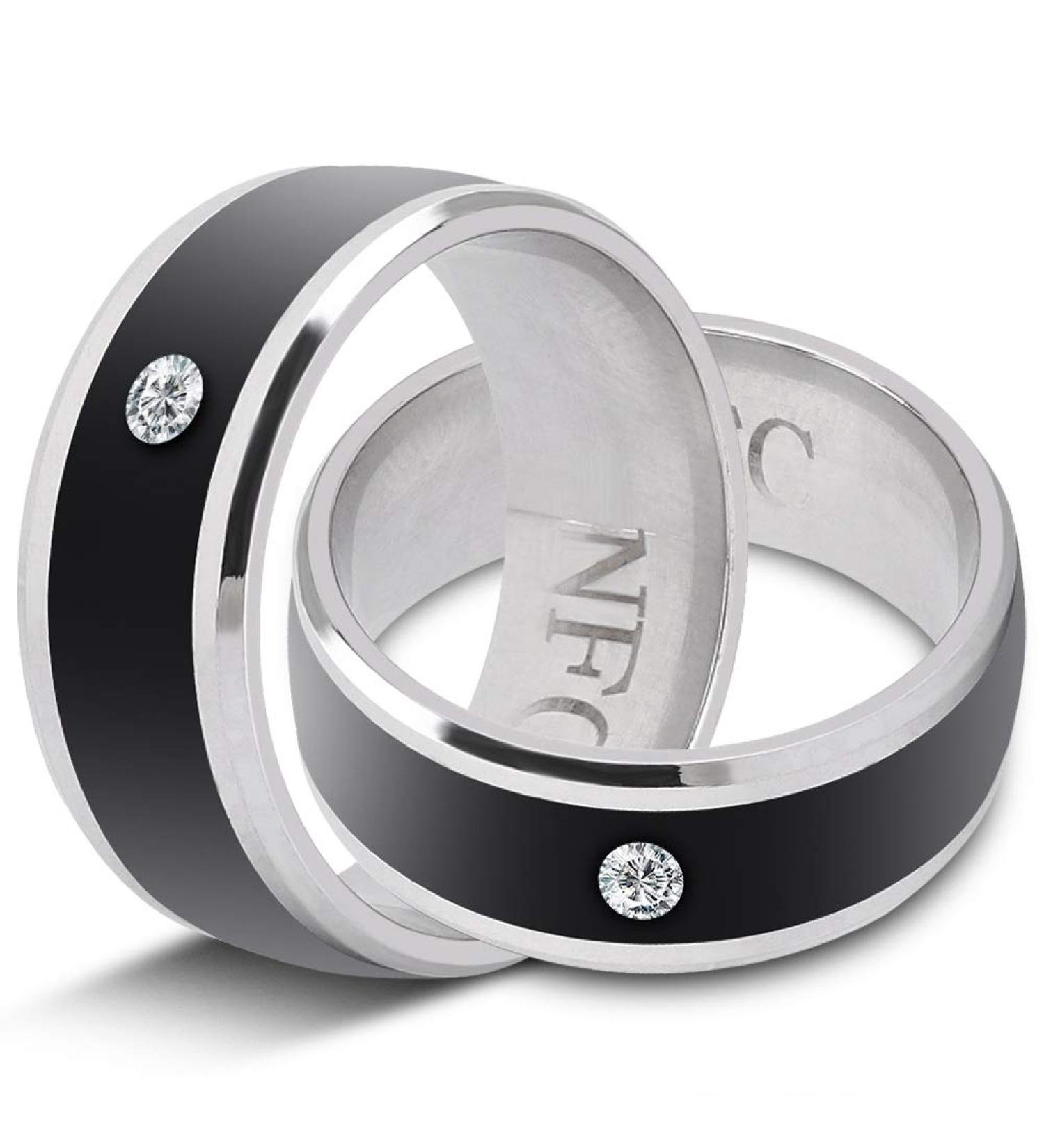 awstroe Easy to Use NFC Smart Ring  Metal Material Universal Smart Ring  for Mobile Phone(size7) - Buy Online on SooperMarket.com