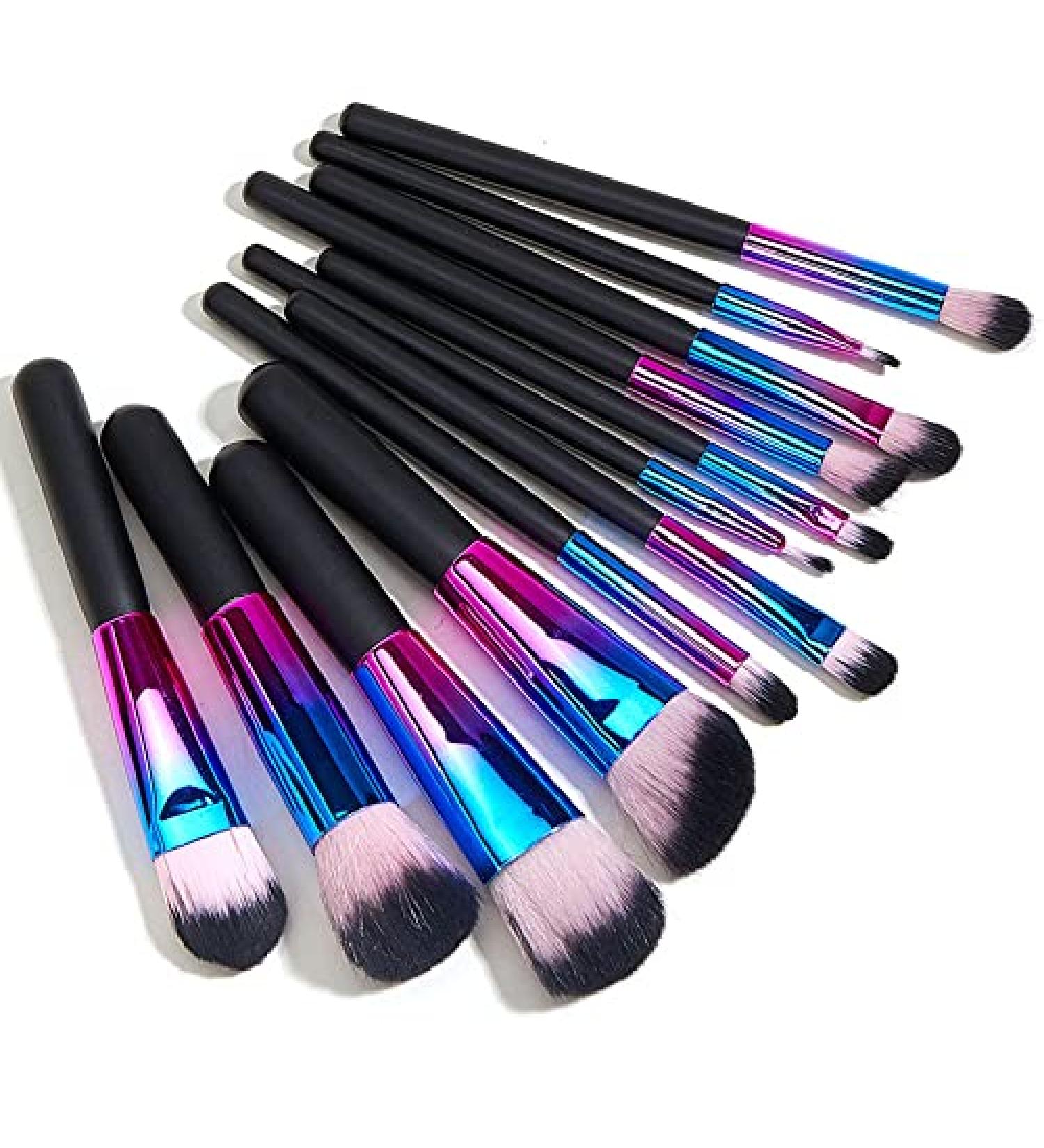 yilin Makeup Brushes Set Powder Blush Eyeshadow Concealer Eye Make Up Brush Cosmetics for Make Up Tools Black Colorful L - Buy Online on SooperMarket.com