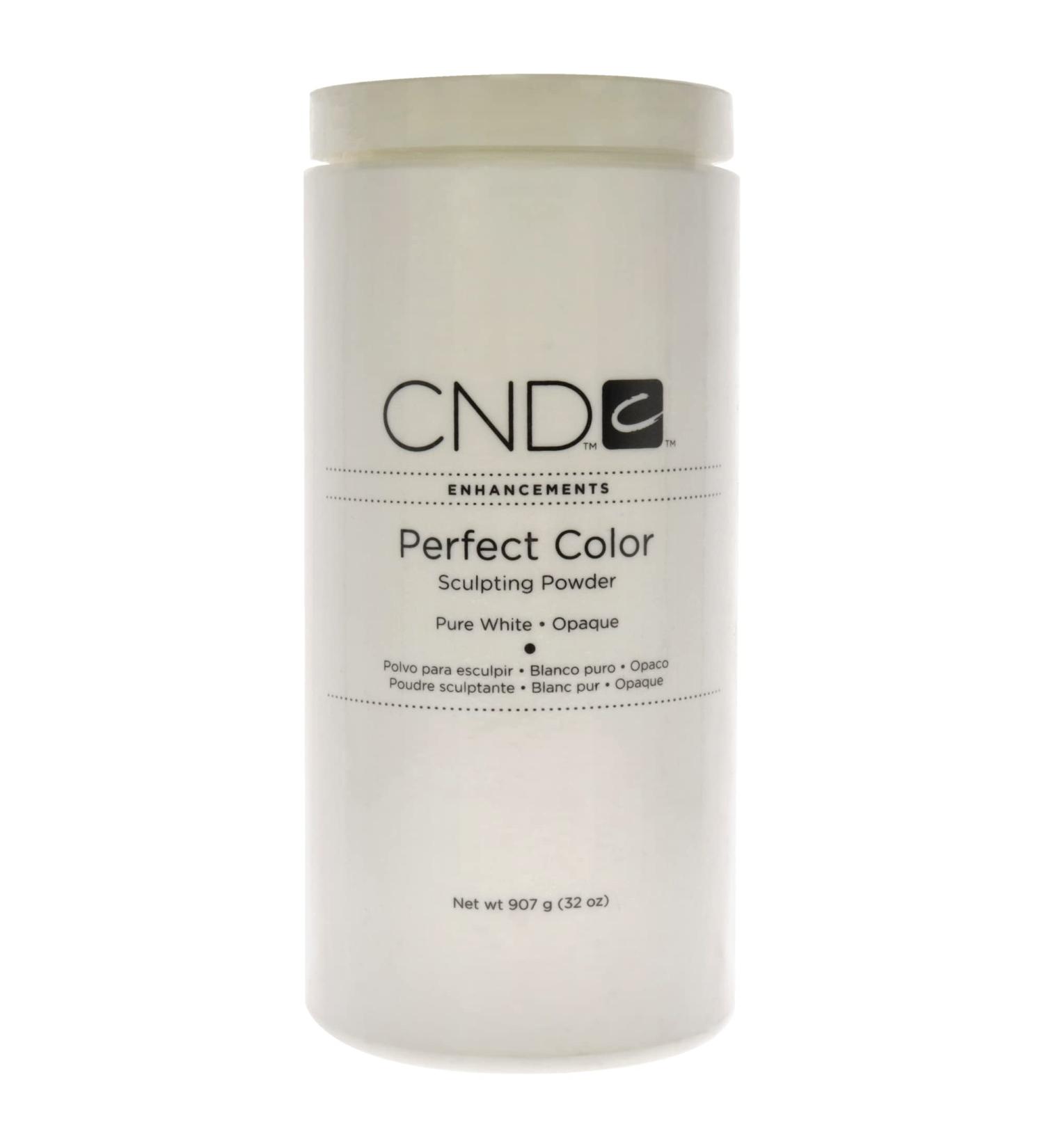 CND Perfect Color Sculpting Powder - Pure White Opaque for Women 32oz