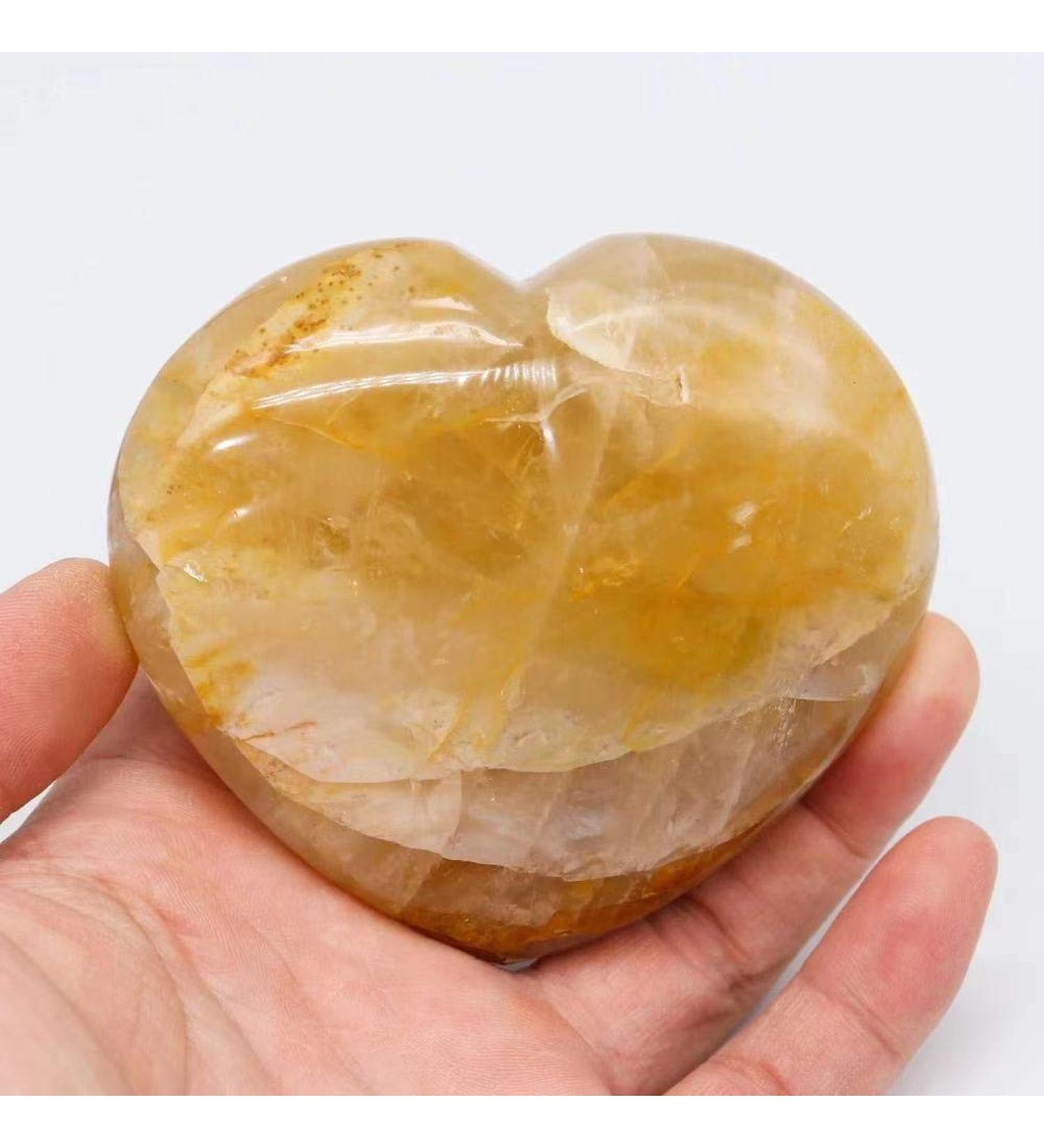 Natural Crystal Rough 1pc 60mm-70mm Natural Crystal Folk Crafts Gemstone Heart for Gift - Buy Online on SooperMarket.com