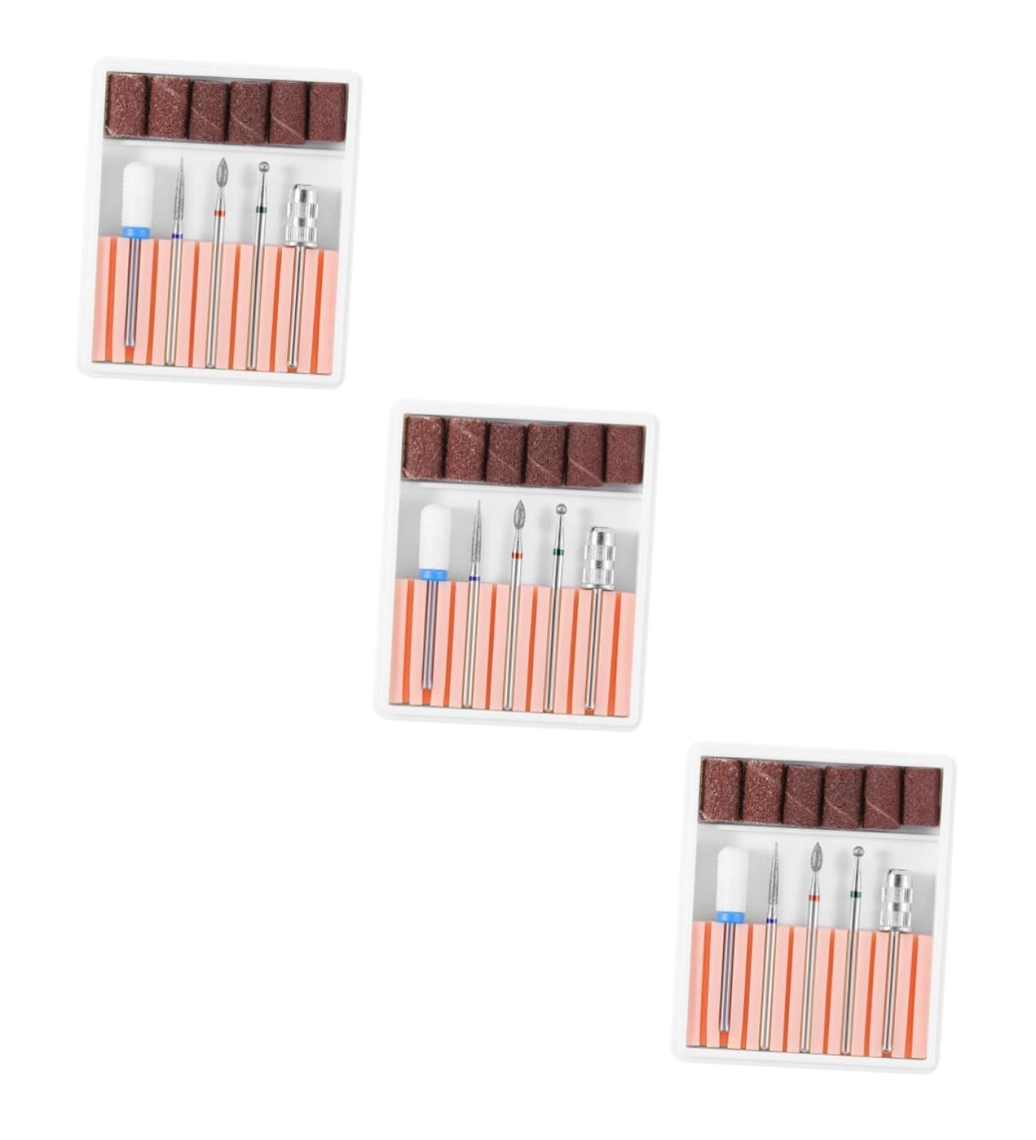 POPETPOP 3 Sets Ceramic Nail Bits Manicure Drill Bits Nail Polish Accessories Nail Polish Tools Nail File Bits Nail Drill Tool Electric Tool Nail Tools Nail Drill Bits Head Pedicure 6.5x5.5cmx3pcs Pinkx3pcs - Buy Online on SooperMarket.com