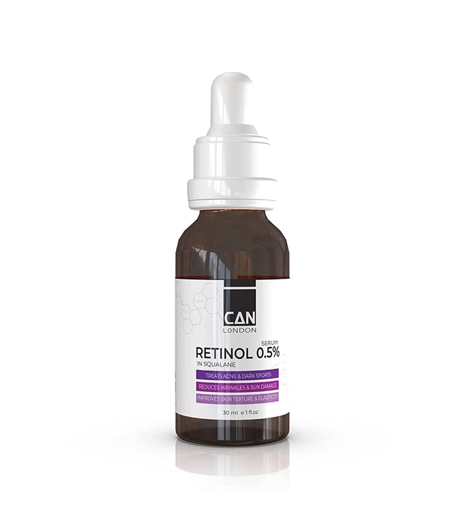 ican London Retinol 0.5% Serum Reducing Wrinkles Lines & Ageing on Face Under Eyes 30ml - Buy Online on SooperMarket.com