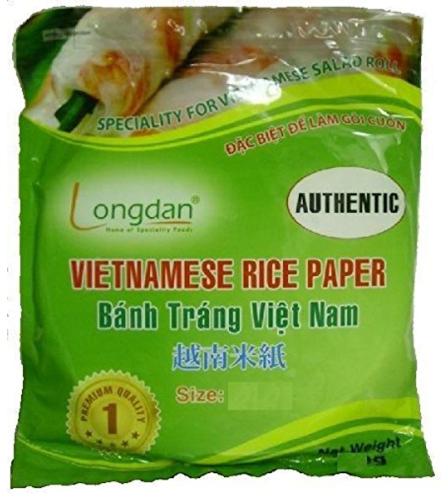 Edible Round Vietnamese Rice Paper 22cm 500g Summer Fried Spring Roll Skin Wrapper Banh Trang Food Prepare