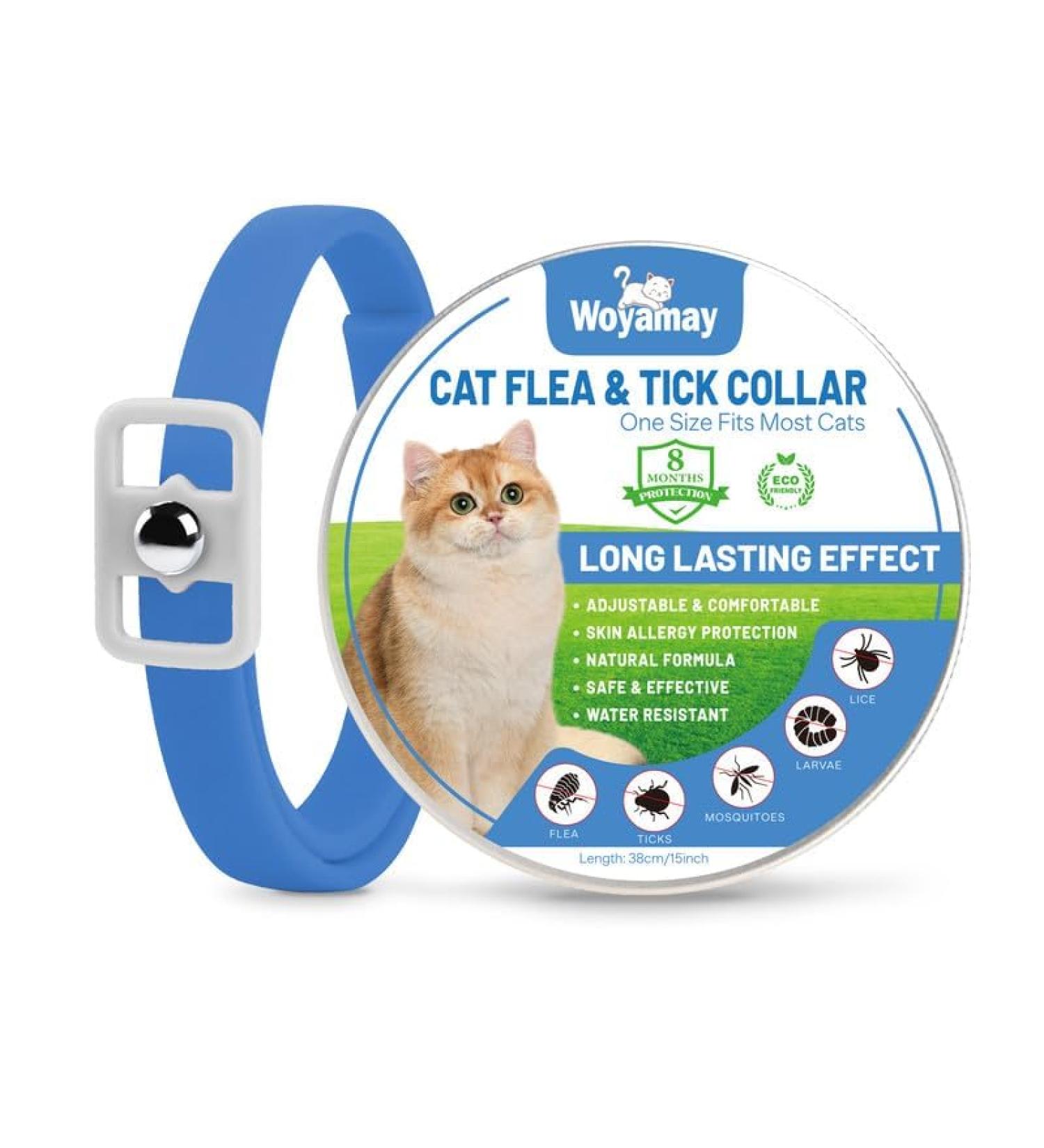 Cat Repellent Treatment Adjustable Cat Repellent Collars Natural Protection Repellent Collar for Cats Water Resistant Repellent Collar for Cats Small-Medium-Large Blue 1pack - Buy Online on SooperMarket.com