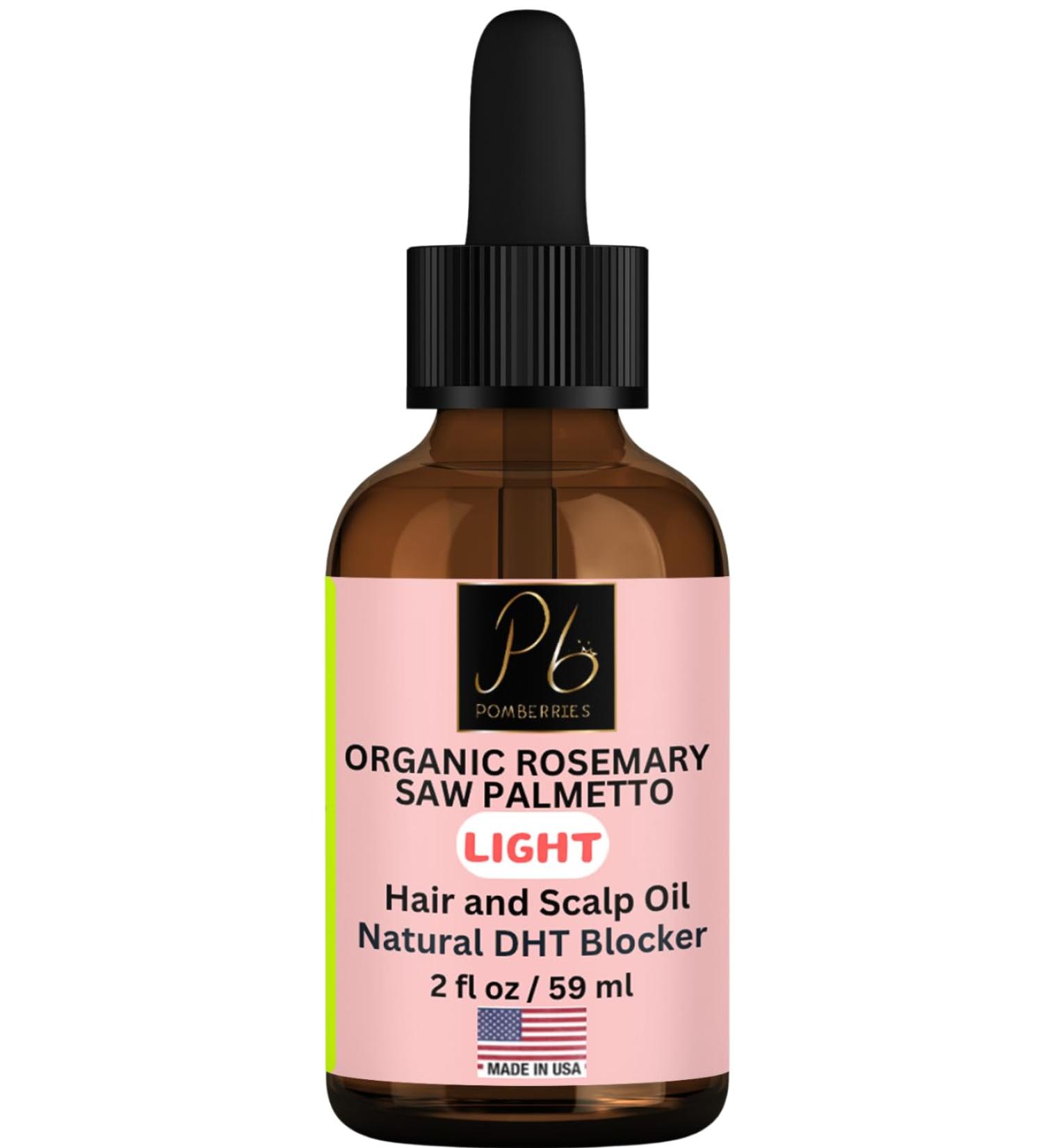Organic Rosemary & Saw Palmetto Hair Growth Blend | Nourishing Formula for Hair Loss Regrowth & Strength - 2 fl oz - Buy Online on SooperMarket.com