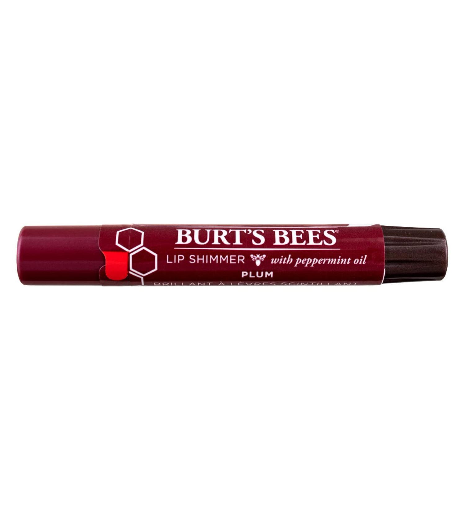 Burt's Bees Lip Shimmer Plum 0.09 oz (Pack of 5) - Value Pack for Nourished Lips - Buy Online on SooperMarket.com