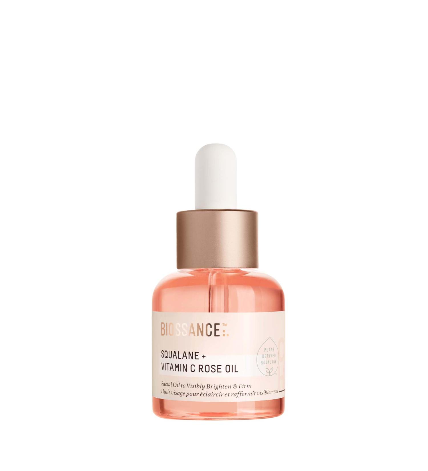 Buy BIOSSANCE Mini Squalane + Vitamin C Rose Firming Oil 0.5 Fl Oz - Best Anti-Aging Skincare for Glowing Skin - International Shipping Available - Buy Online on SooperMarket.com