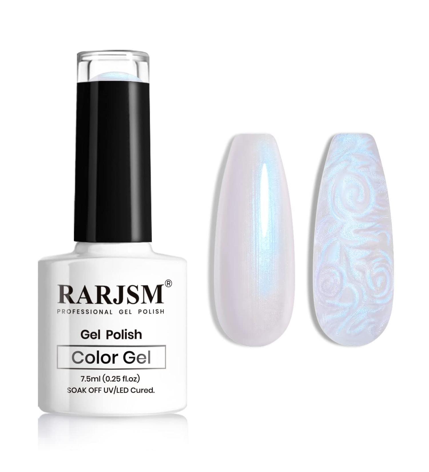 RARJSM Pearl Glitter Drawing Gel Polish | Shimmer Mermaid Nail Gel for Salon & DIY | Soak Off UV Gel US171 - Buy Online on SooperMarket.com
