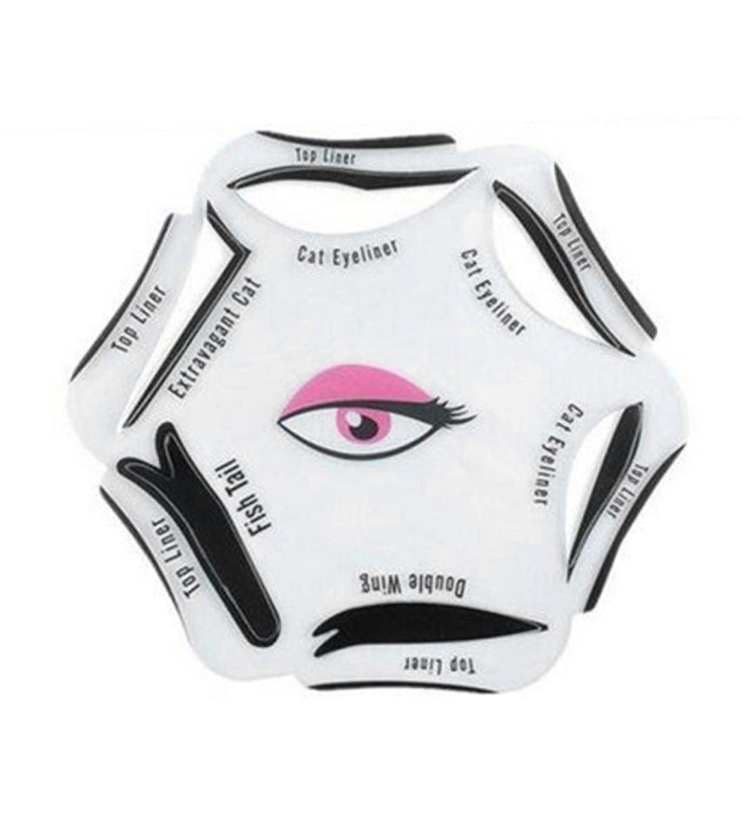 Eyeliner Stencil 6 in 1 Eyeline Guide Template Cat Liner Makeup Tool for Eyes Eyeliners Make-up - Buy Online on SooperMarket.com