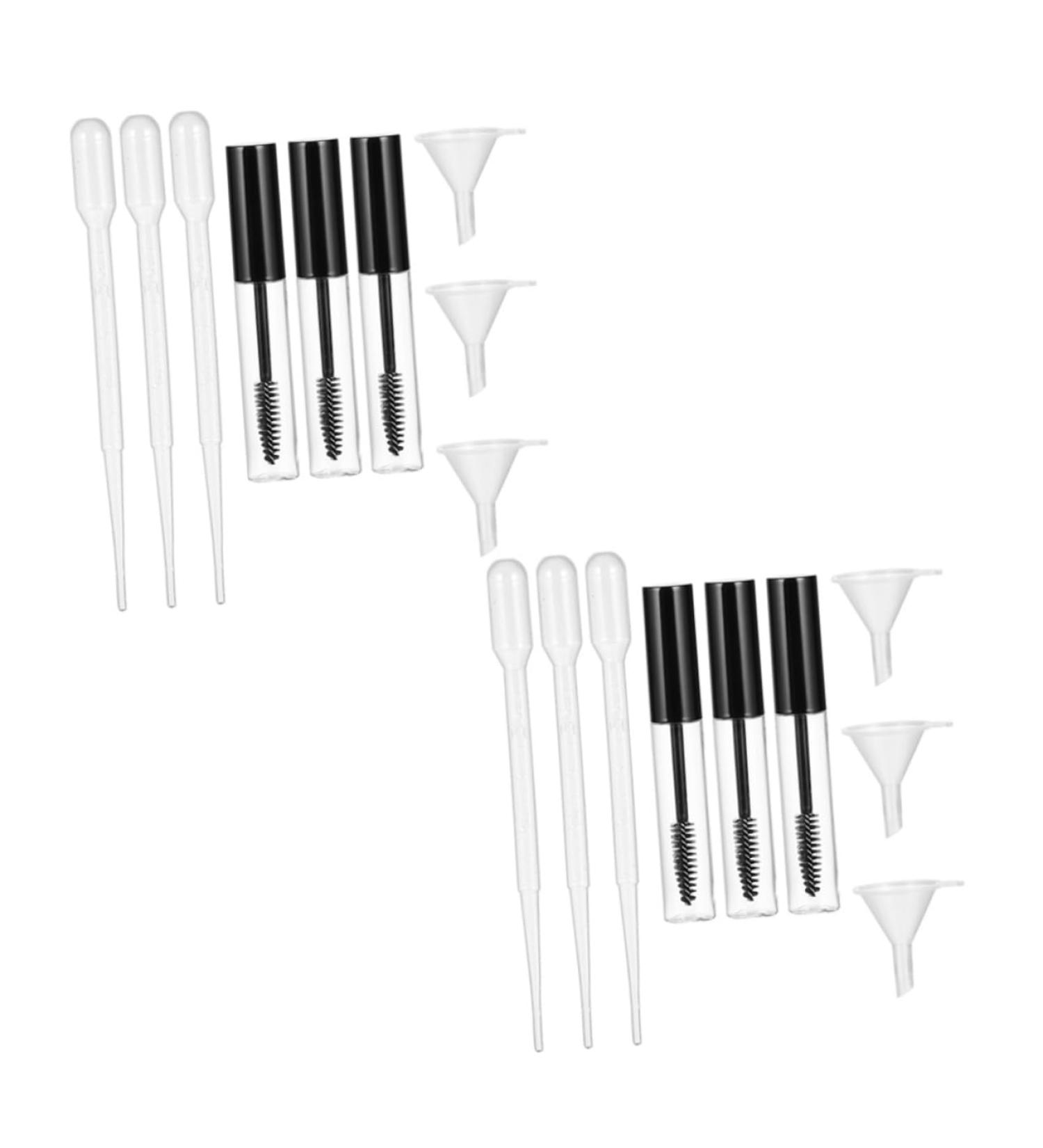 CANIGHT 2 Sets Mascara Tube Eyelash Wand Tube Eye Gloss Tube Empty Eyeliner Tubes Clear Bottle Plastic - Buy Online on SooperMarket.com