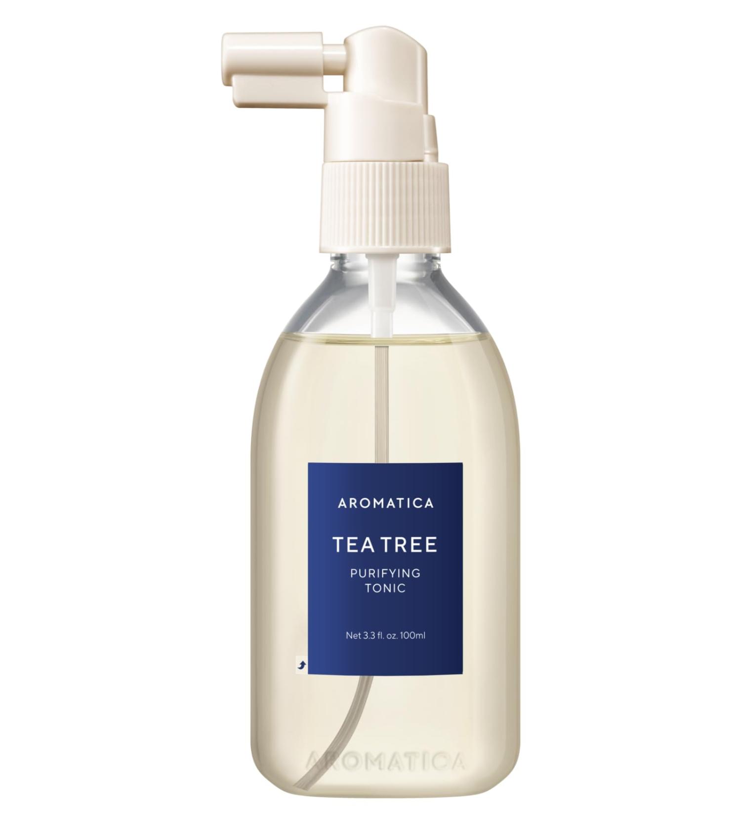 AROMATICA Tea Tree Purifying Tonic 3.38oz | Vegan & Paraben Free | Scalp Soothing & Cooling Formula | Promotes Healthy, Nourished Hair - Buy Online on SooperMarket.com
