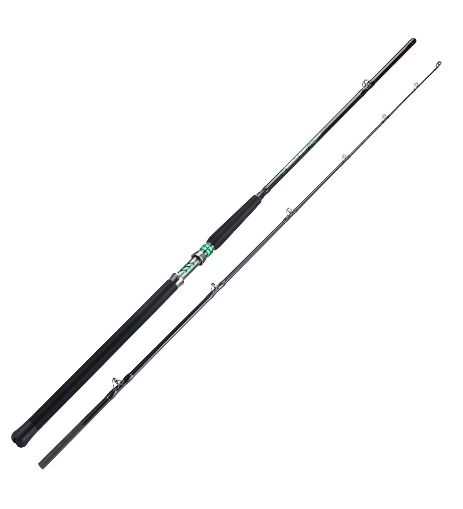 Soougayilang 2.18m Wels Fishing Rod - Durable Carbon Fiber Boat Rod for Sea Fishing | Lightweight & Robust Carp Fishing Gear - Buy Online on SooperMarket.com