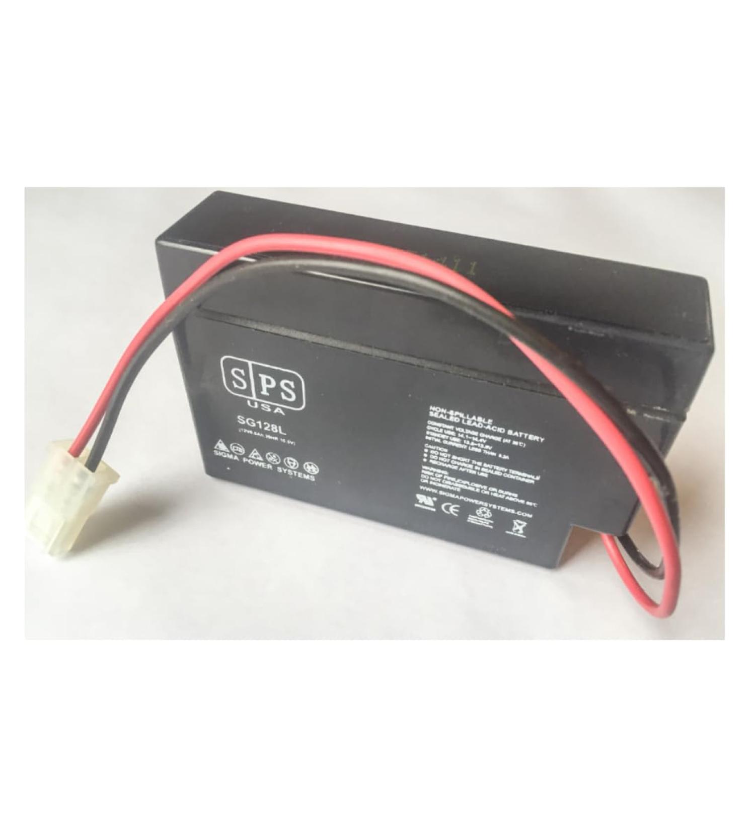 SPS Brand 12V 0.8Ah Replacement Battery for Yuasa NPO.8-12 with Plug Terminal