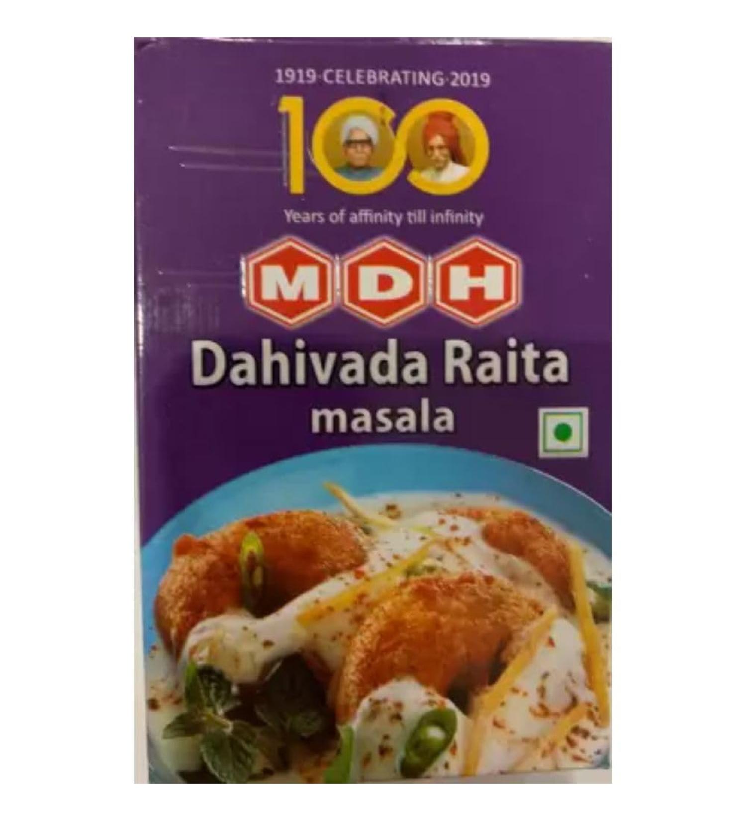 MDH Dahi Vada Raita Masala 100g - Authentic Indian Spice Blend - Buy Online on SooperMarket.com