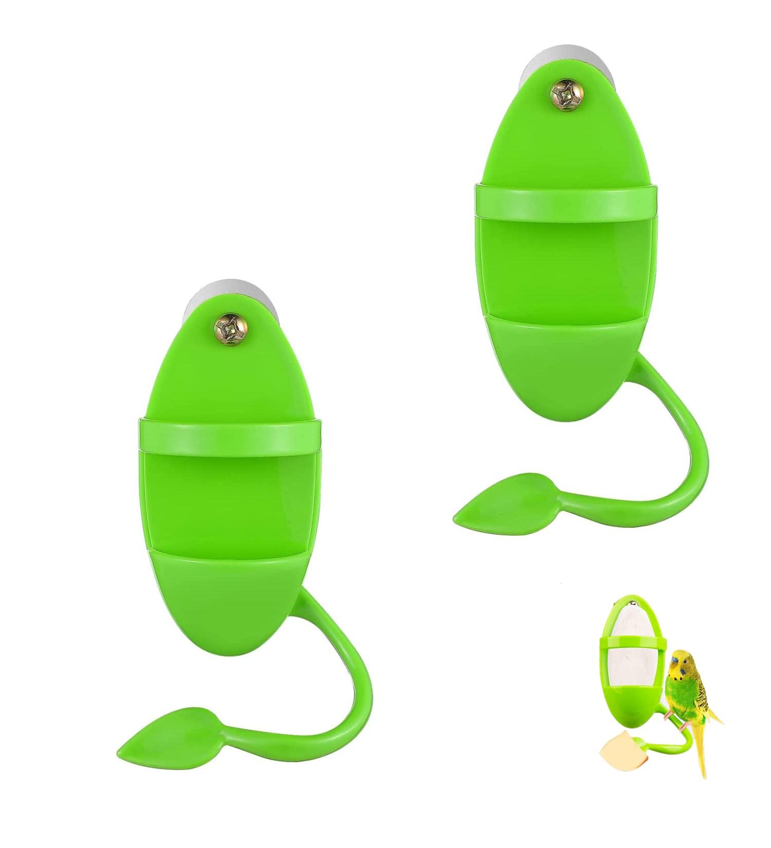 2 Pcs Bird Food Container Plastic Cuddle Bone Feeding Racks Vegetable Fruit Holder Hanging Feeder Parrot Cage Stands Accessories for Bird Parrot - Buy Online on SooperMarket.com