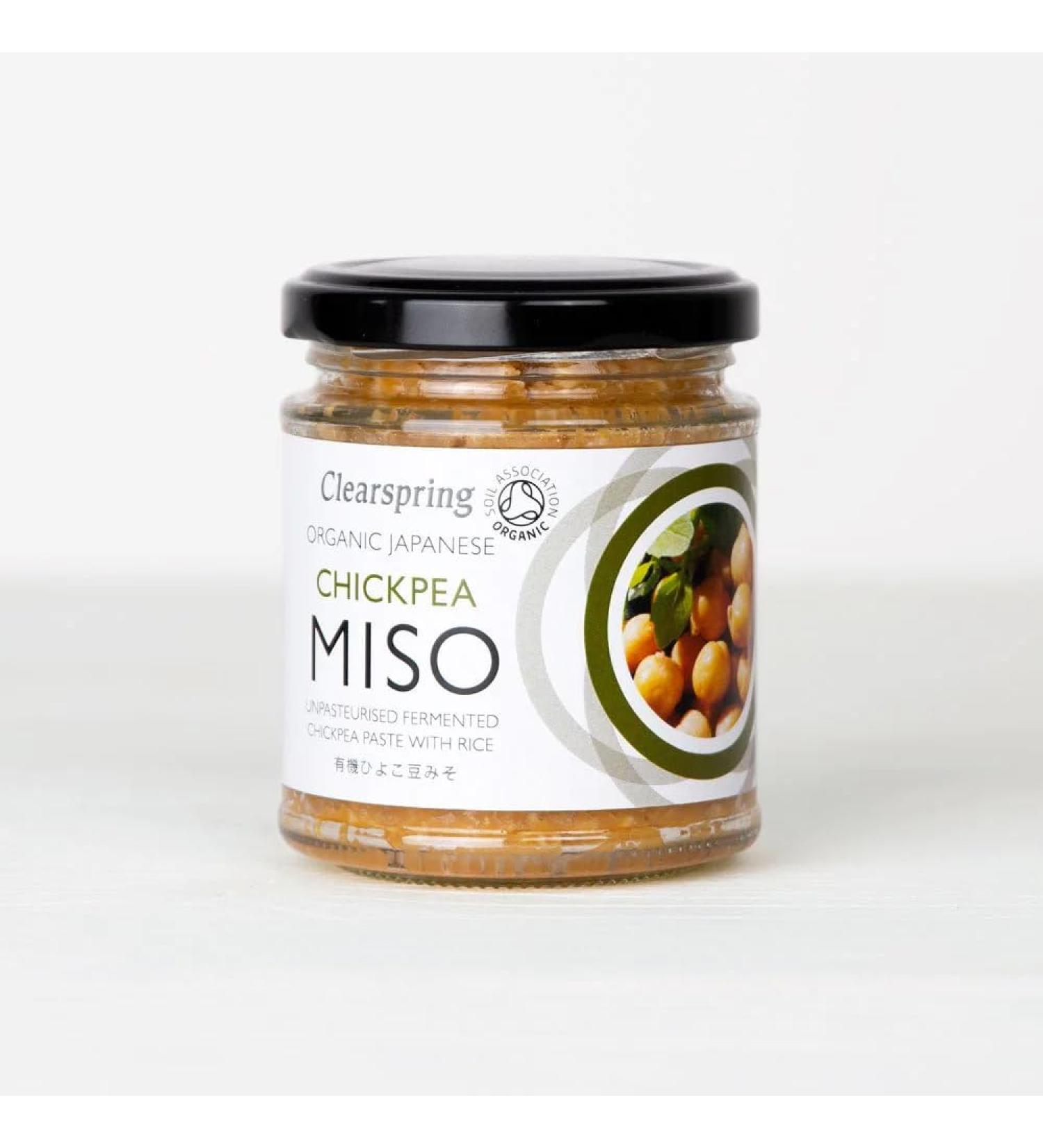 Clearspring Organic Japanese Chickpea Miso - Unpasteurised, High-Quality Fermented Soybean Paste - Buy Online on SooperMarket.com