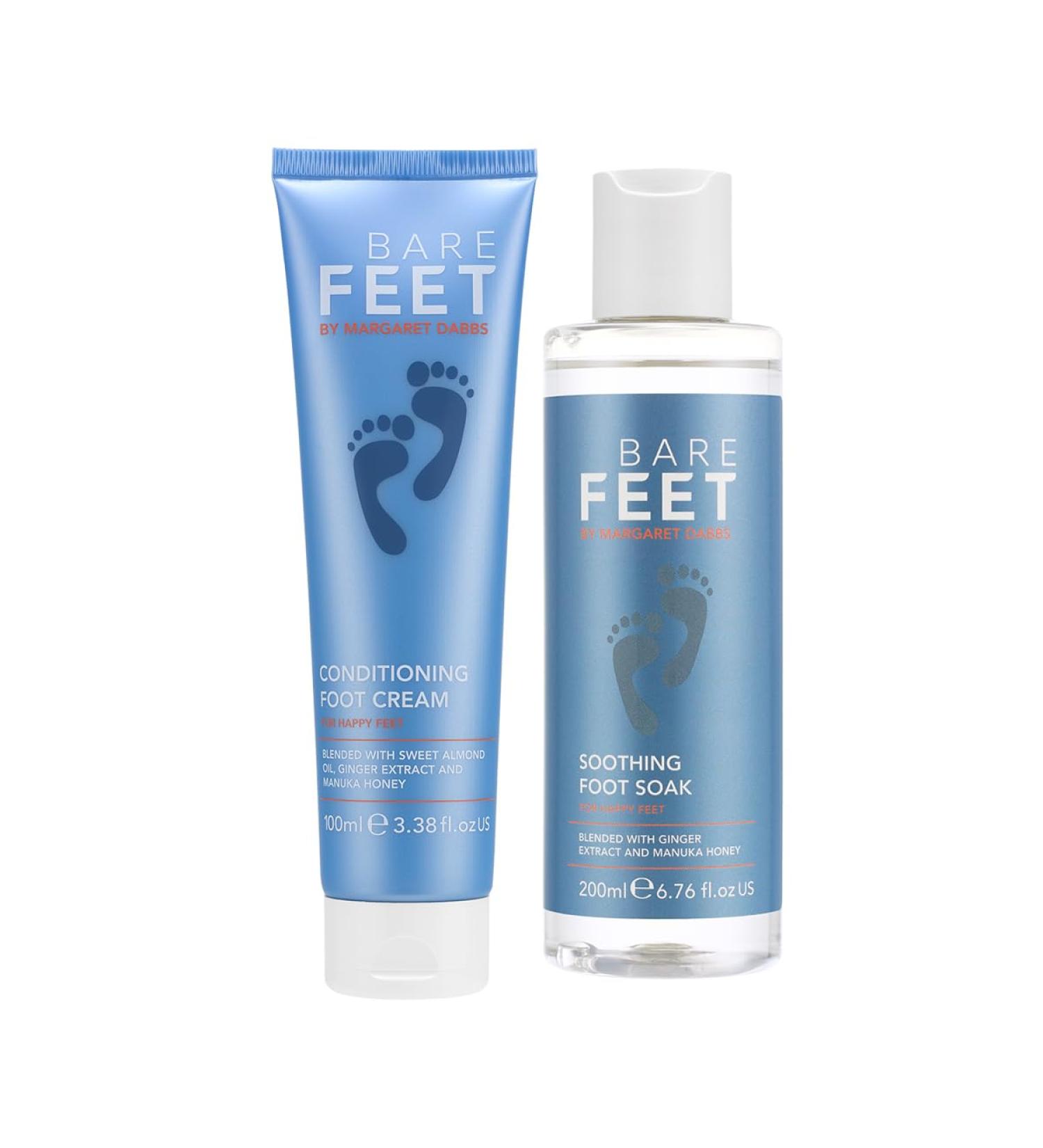 Bare Feet by Margaret Dabbs - Happy Feet Duo Set - Soothing Foot Soak & Conditioning Foot Cream