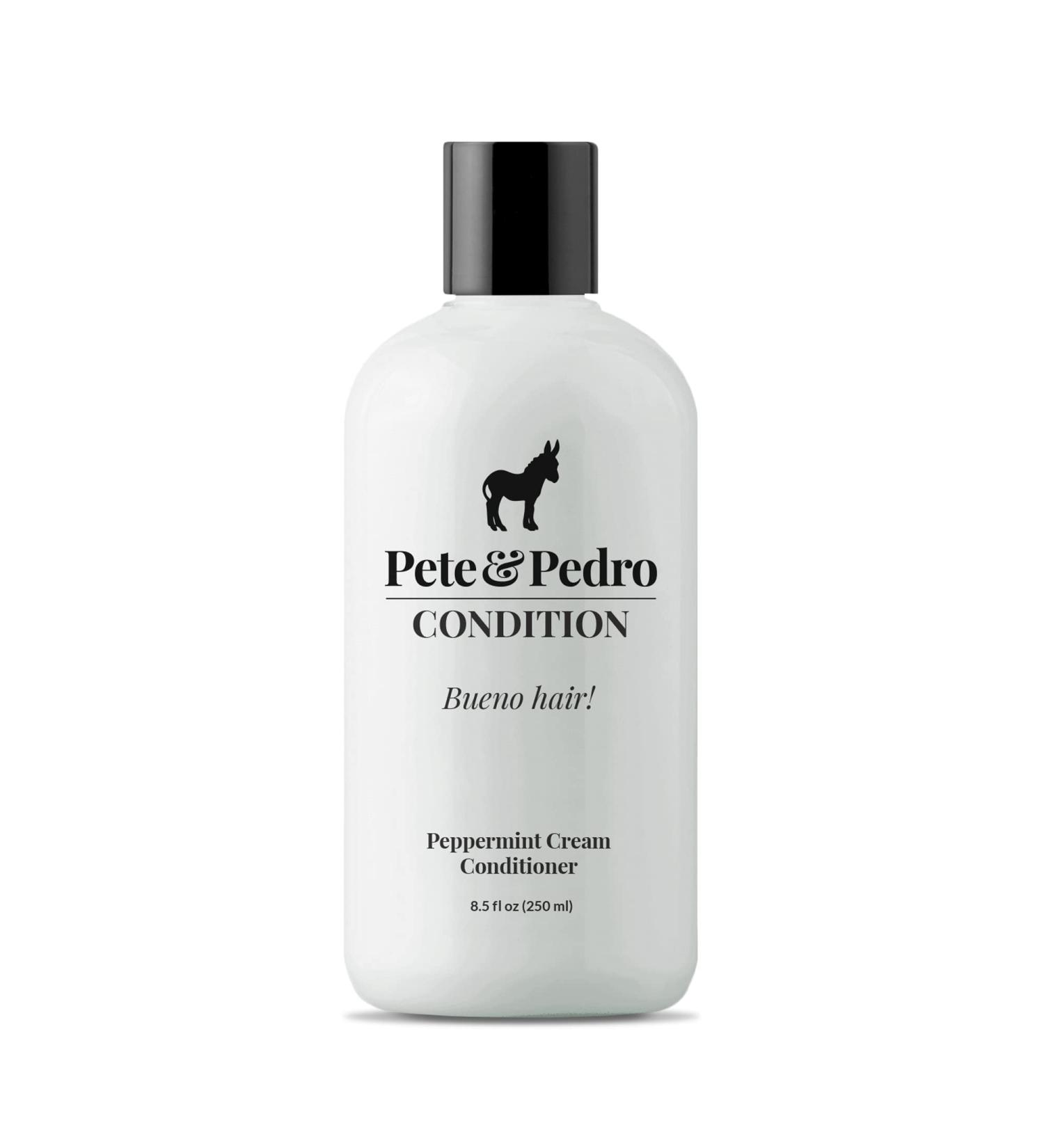 Pete & Pedro Peppermint Daily Conditioner | Hydrating Cream for Dry & Damaged Hair (8.5 oz) - Buy Online on SooperMarket.com
