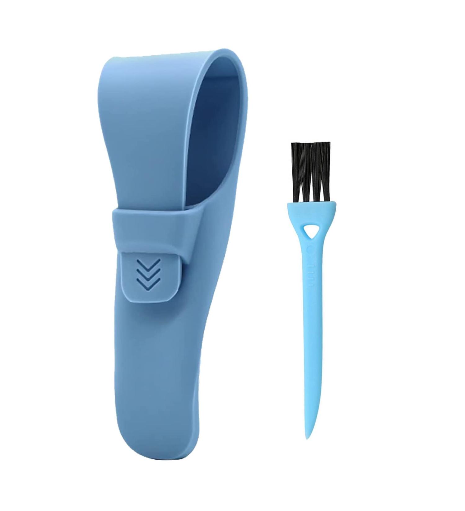 Buy Portable Razor Travel Case | Silicone Razor Protective Cover & Cleaning Brush - International Shipping - Buy Online on SooperMarket.com