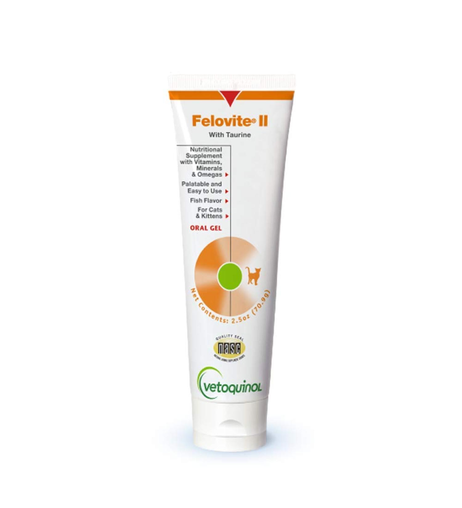 Felovite II with Taurine (2.5 oz) - Premium Cat Supplement by EVSCO - Buy Online on SooperMarket.com
