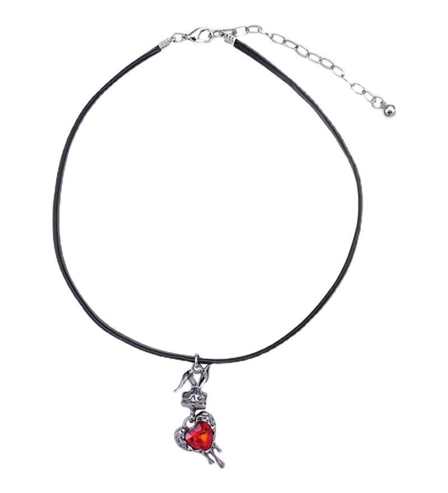 Oralgo Rabbit Patch Necklace - Adjustable Collarbone Chain Fashionable Halloween Jewelry for Women - Buy Online on SooperMarket.com