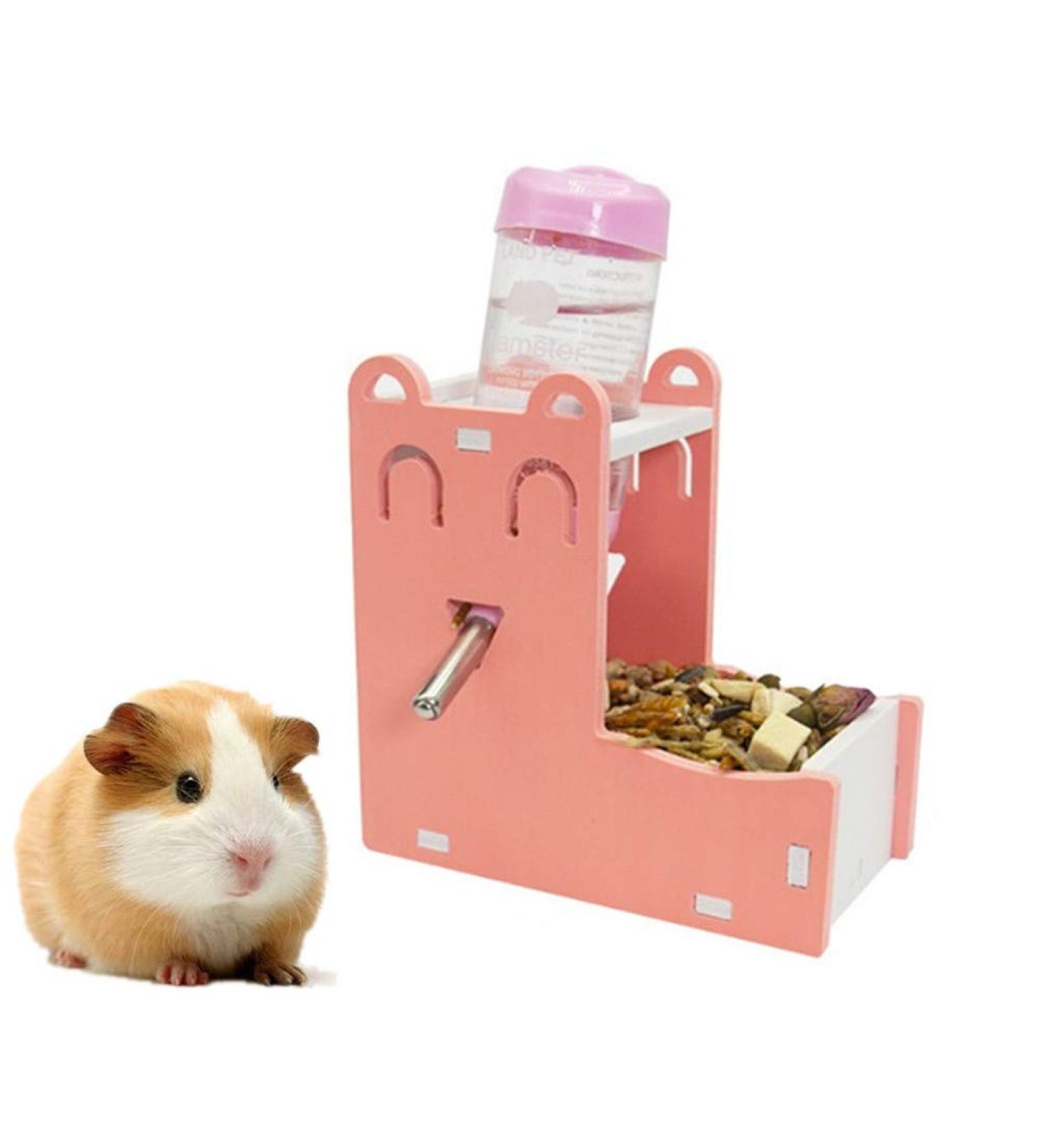 xihan123 Hamster Bowl Plastic Rabbit Food Bowls Durable Resuable Rabbit Hay Feeder For Allow To Keep The Cage Area Clean Help Reduce Hay Waste set-pink - Buy Online on SooperMarket.com
