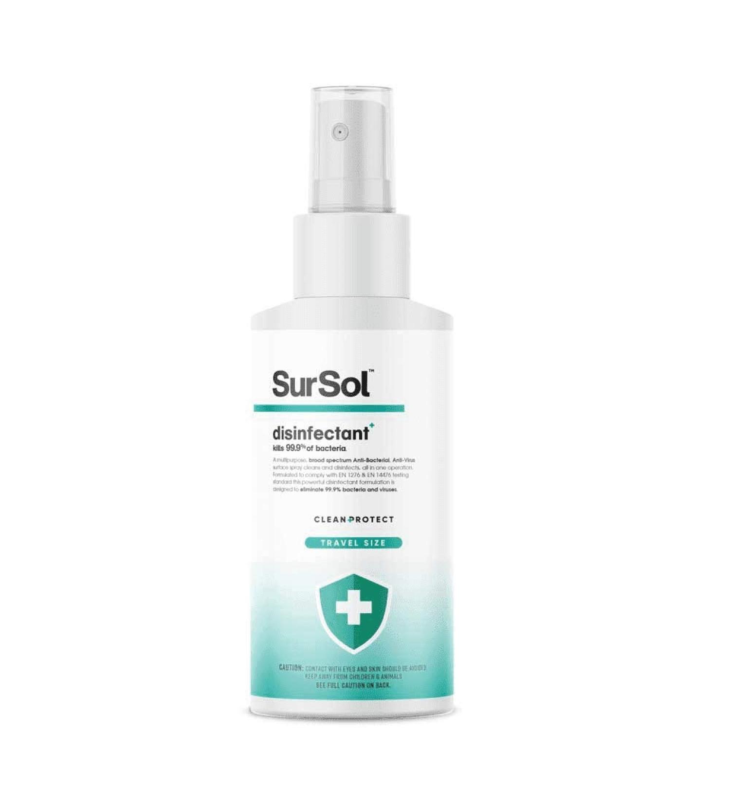 Sursol Instant Kitchen Bathroom Home Spray Bottel 50ml Outdoor/Indoor Use Kill 99.9% Germs