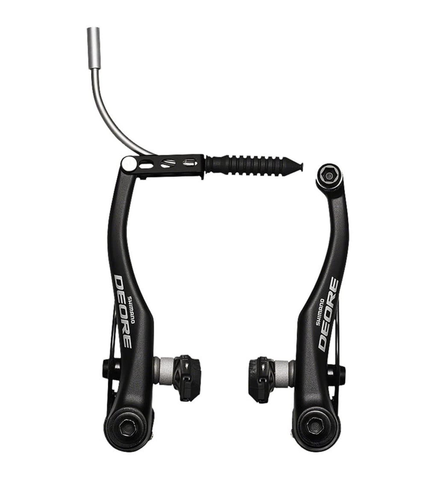 SHIMANO V-Brake - BR-T610, DEORE, Rear, X-Type (Thin Spacer Outside), S70C Shoe, 16.0/25.0MM Fixing Bolts, W/Inner Cable Lead Unit 90 DEG - Black - EBRT610RX41XLP