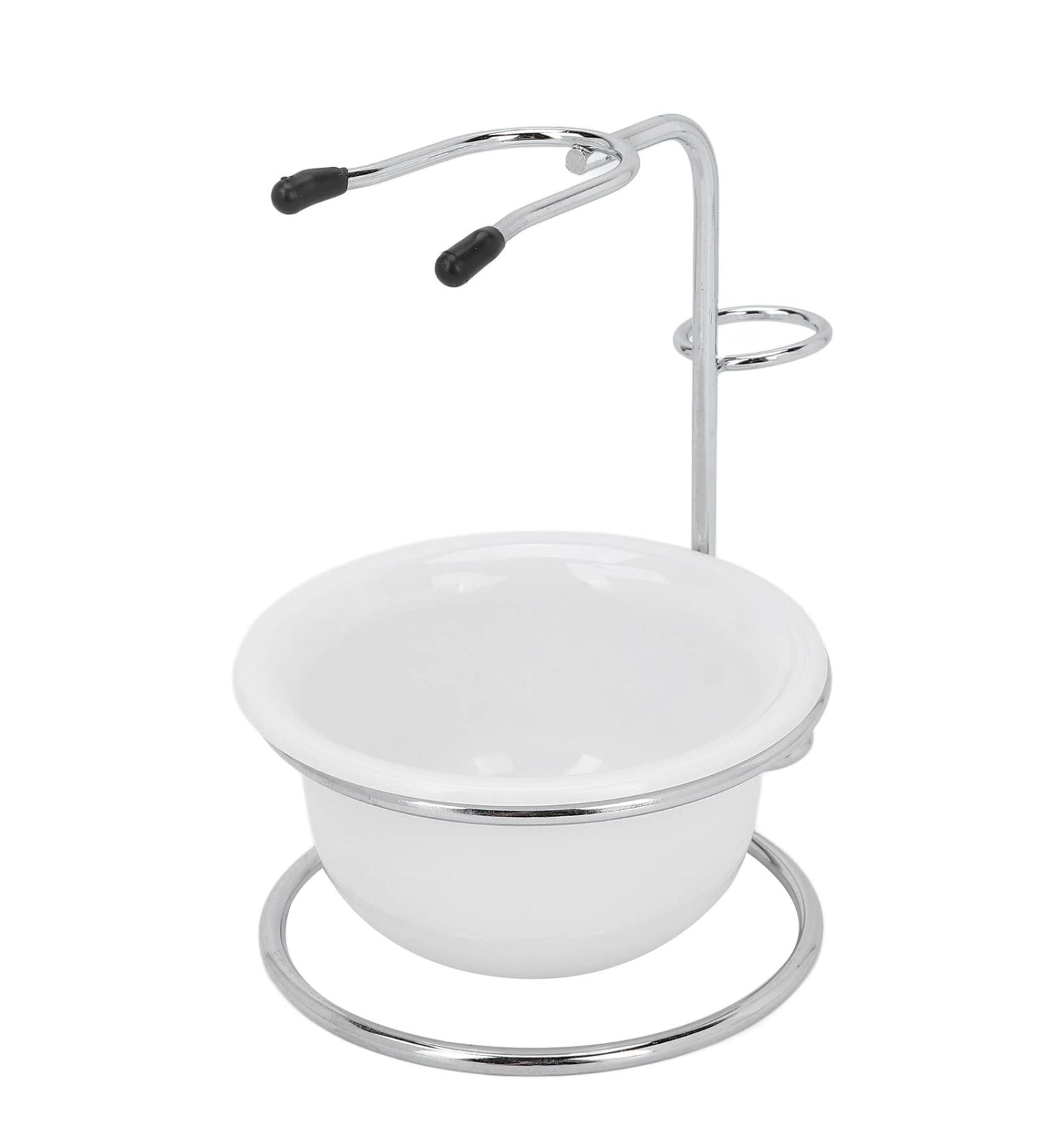 Tmishion Professional Shaving Set: Shell Bowl Rack Soap & Brush Holder for Men - Premium Shaving Stand Kit - Buy Online on SooperMarket.com