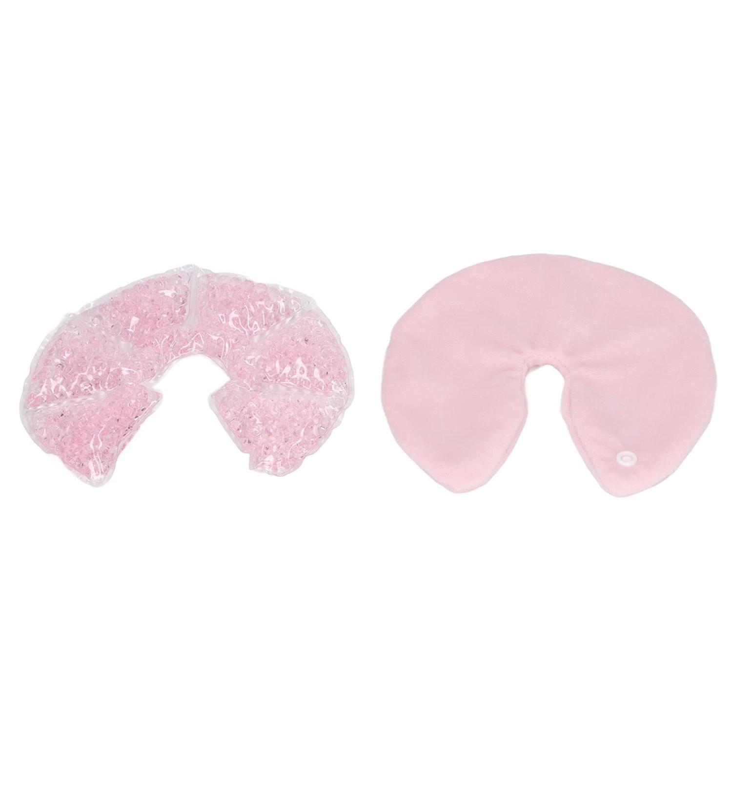 Breast Gel Pad Hot Cold Compress - Promote Milk Flow Reduce Swelling Special Shape - Pink | International Shipping - Buy Online on SooperMarket.com