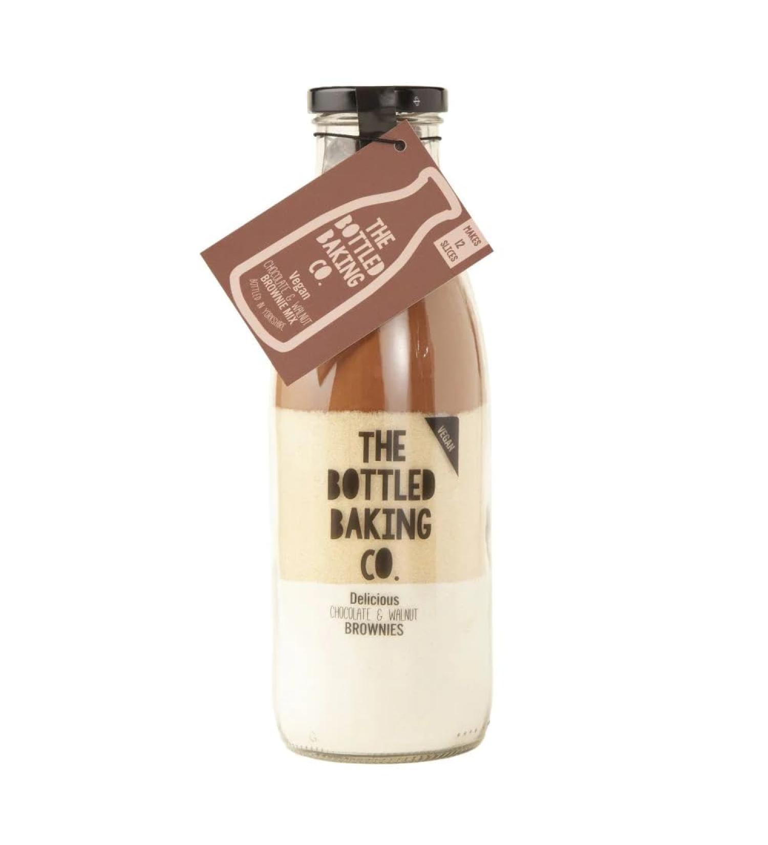 Bottled Baking Co Vegan Chocolate & Walnut Brownie Mix - Makes 12 Slices - Buy Online on SooperMarket.com