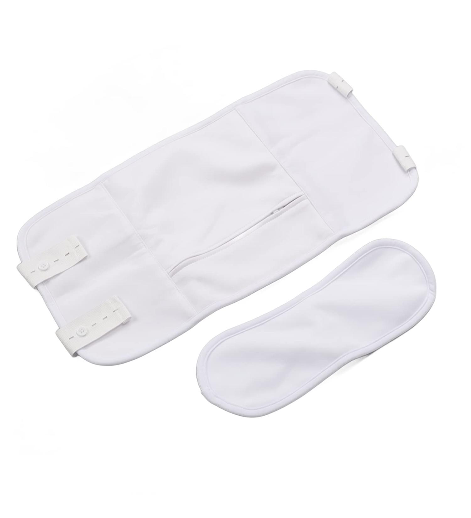 Buy Organic White Castor Oil Wrap Pack for Waist & Neck - Reusable Adjustable Promotes Relaxation & Digestion - International Shipping Available - Buy Online on SooperMarket.com