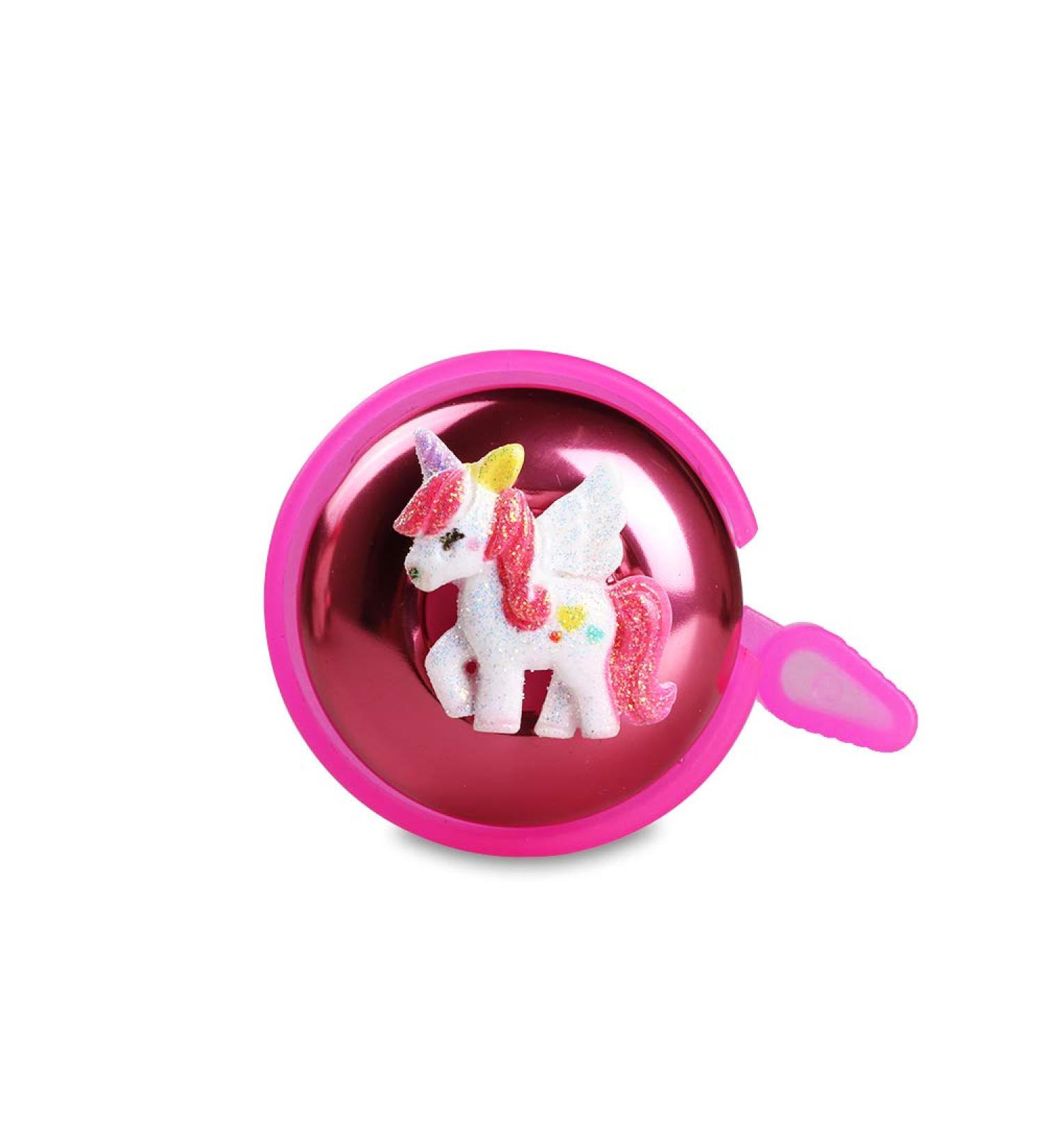 MINI-FACTORY Pink Unicorn Bike Bell for Girls - Cute 3D Unicorn Pattern Handlebar Ring Horn for Safe Cycling - Buy Online on SooperMarket.com