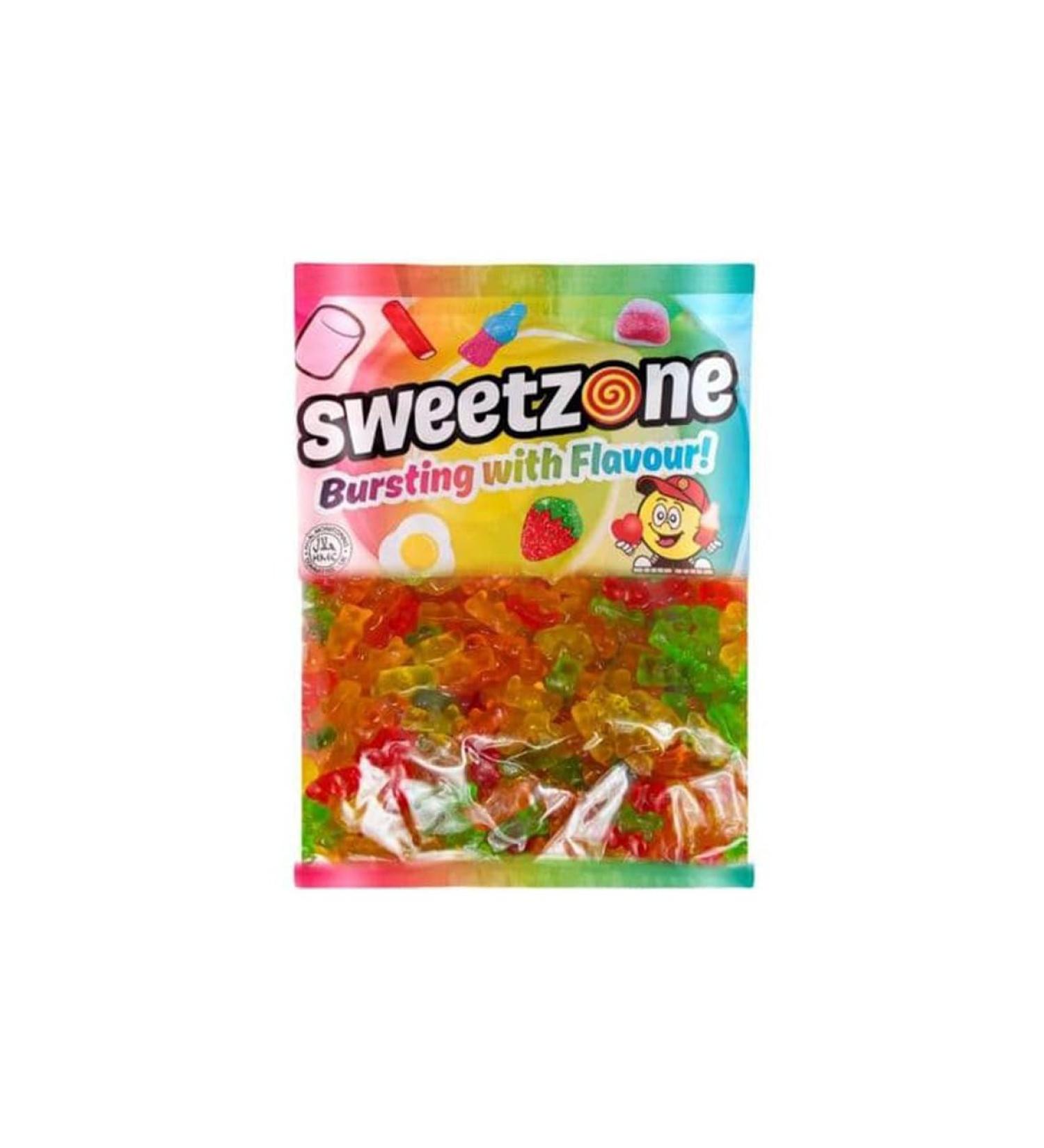 Sweetzone Happy Bears Halal Sweets Tub 1kg Gummy Bears Sweets Bulk Retro Sweets Jelly Sweets Wine Gums Sweet Box Bulk Sweets Candy for Sweet Bags Sweet Tub Delight for Bulk Candy Lovers - Buy Online on SooperMarket.com