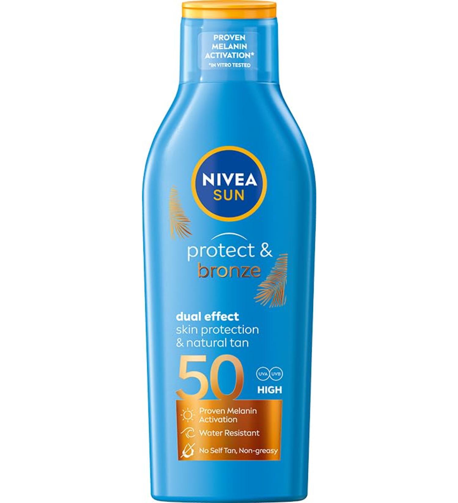 NIVEA Sun Protect & Bronze Natural Tanning Balm SPF 50 200 ml - Buy Online on SooperMarket.com