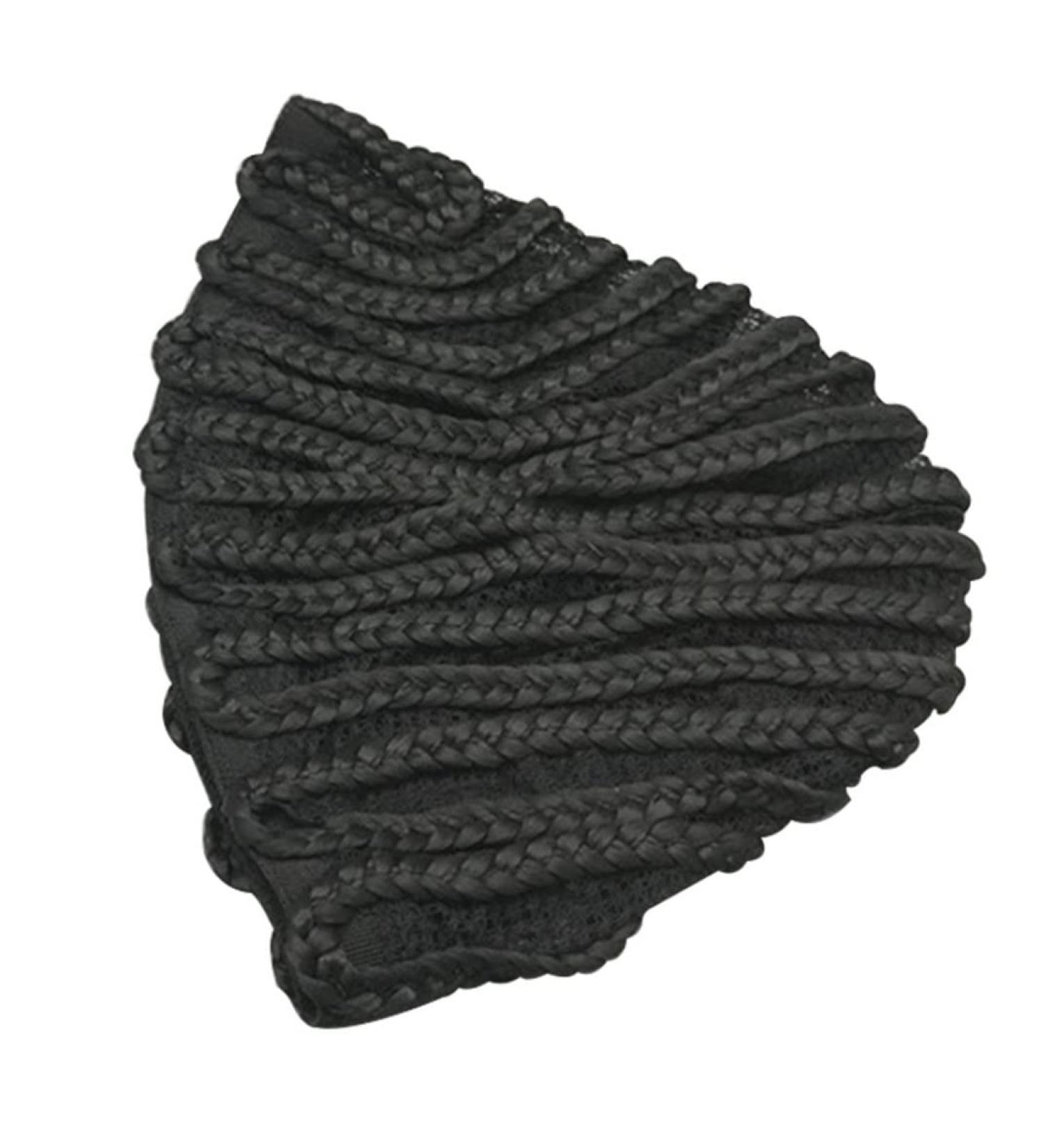 Crochet Braids Cap Braiding Wigs Cap Black Cornrow Wig Cap Synethic Wigs Mesh Cap for Making Wig Braided Wig Cap - Buy Online on SooperMarket.com