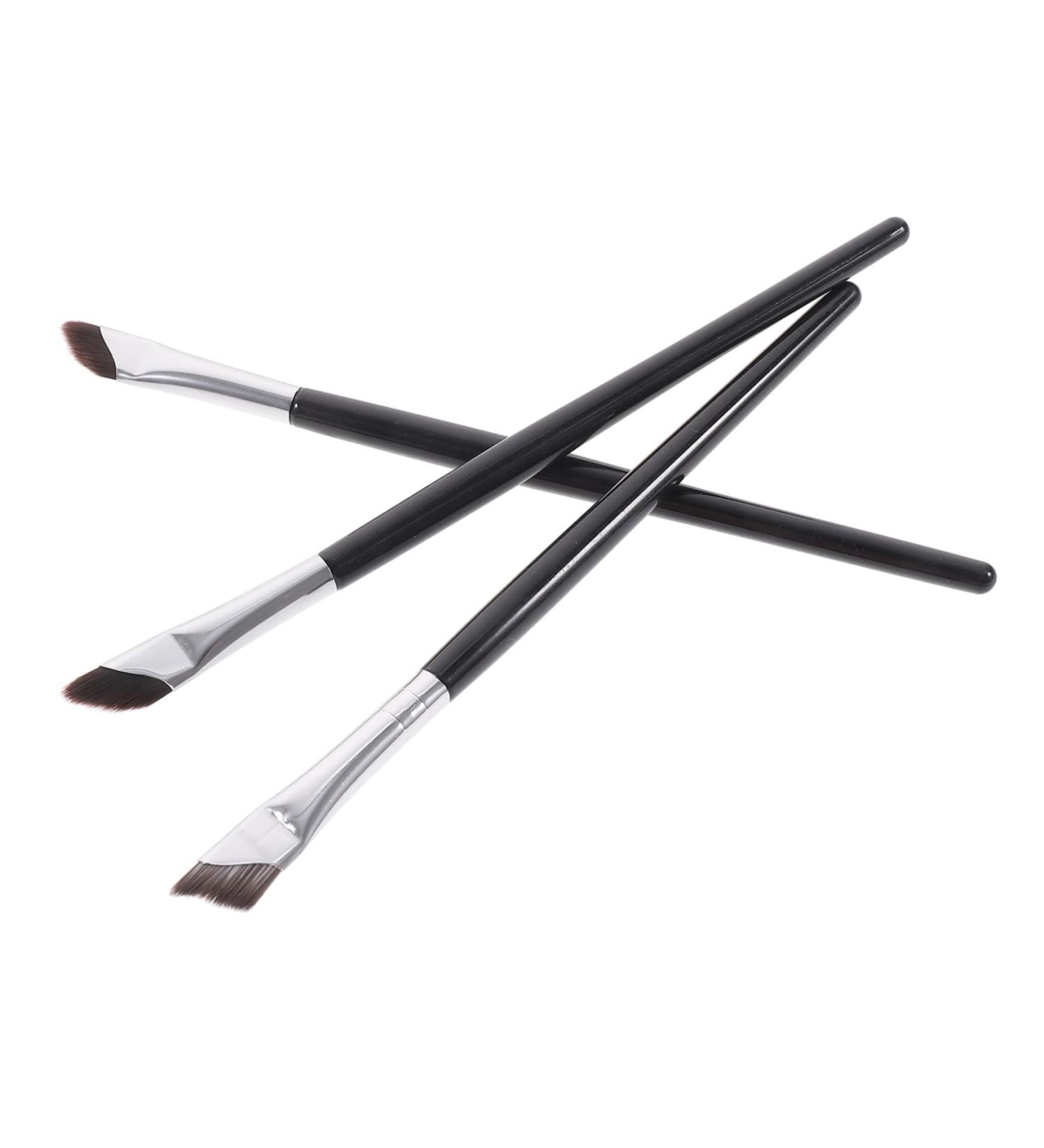 Mikinona 3pcs Set Eyeliner Brush Under Eye Concealer Brush Eyeliner Applicator Tool Angled Makeup Brush Wood - Buy Online on SooperMarket.com