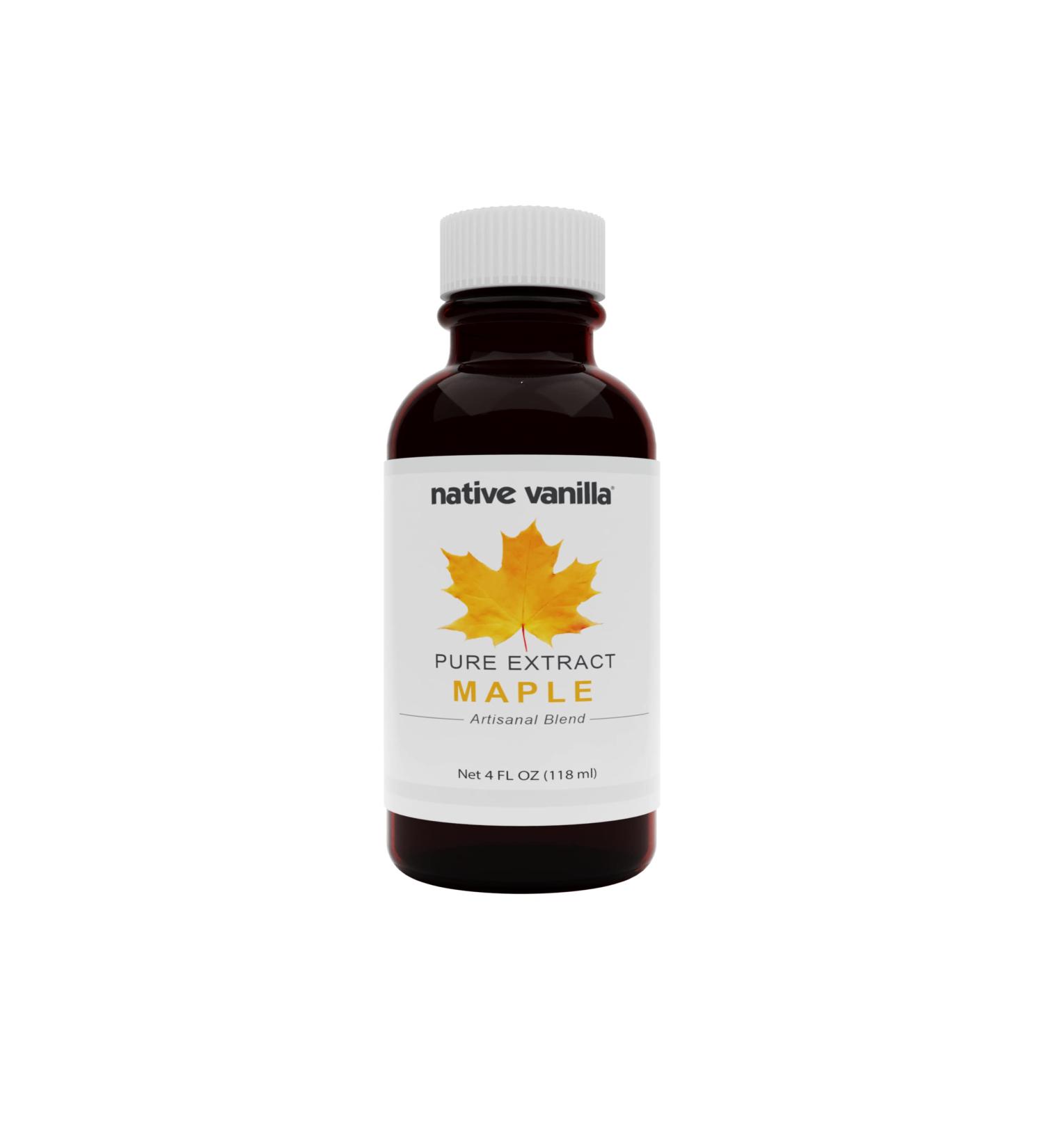 Native Vanilla Pure Maple Extract - 4 Fl Oz | Pure Flavors for Cooking, Baking, and Dessert Crafting - Buy Online on SooperMarket.com